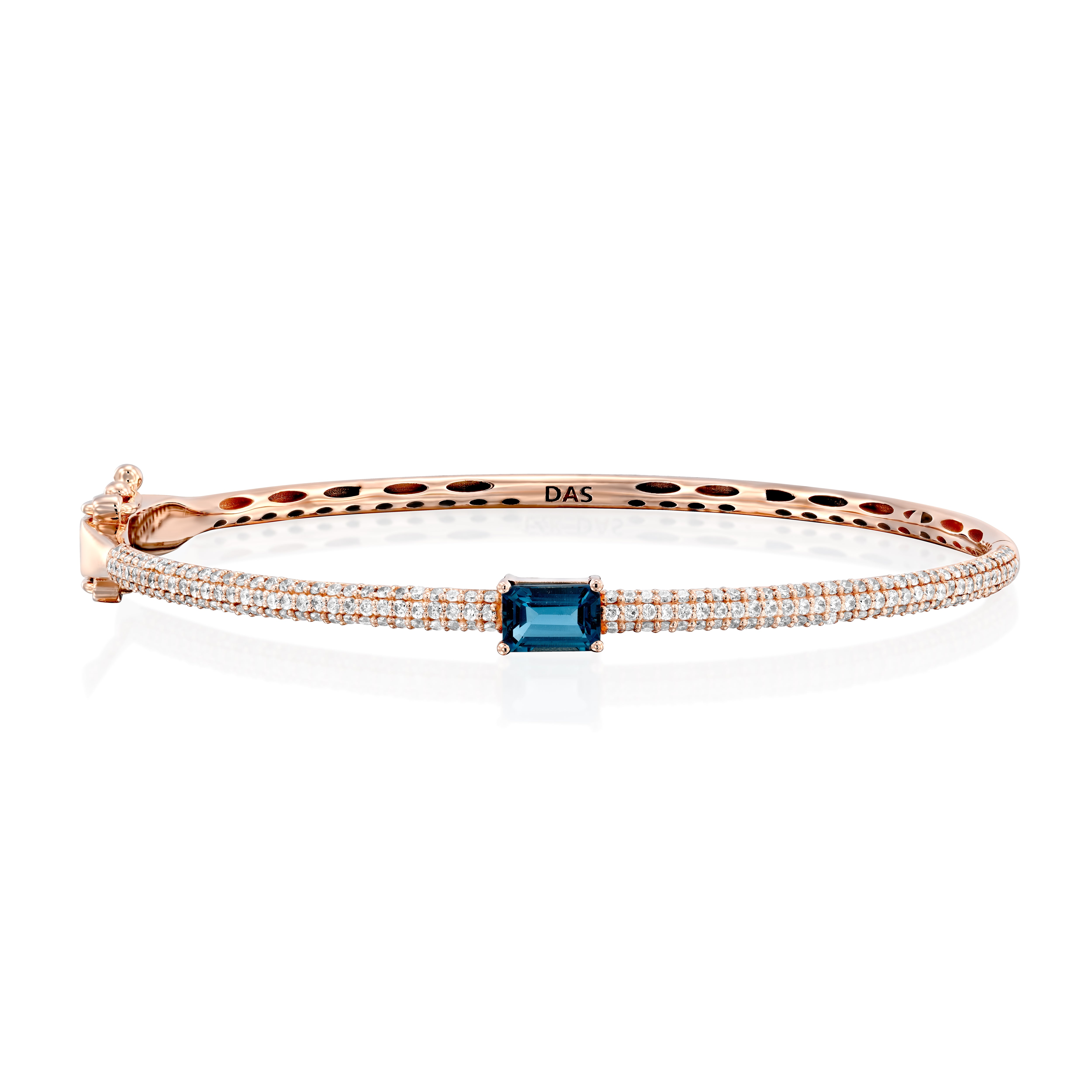 London Blue Topaz Diamond Bangle