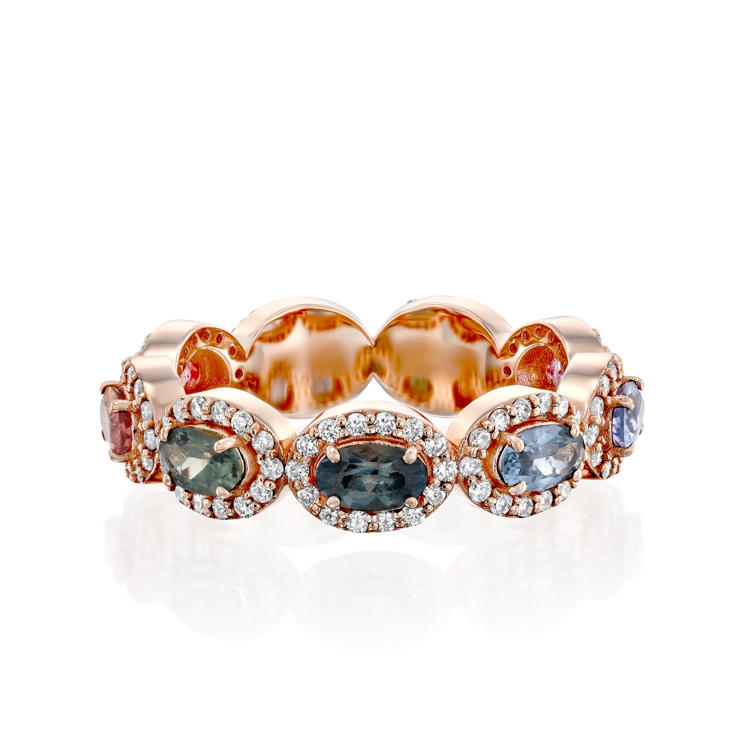 Oval Cut Sapphire Eternity Ring