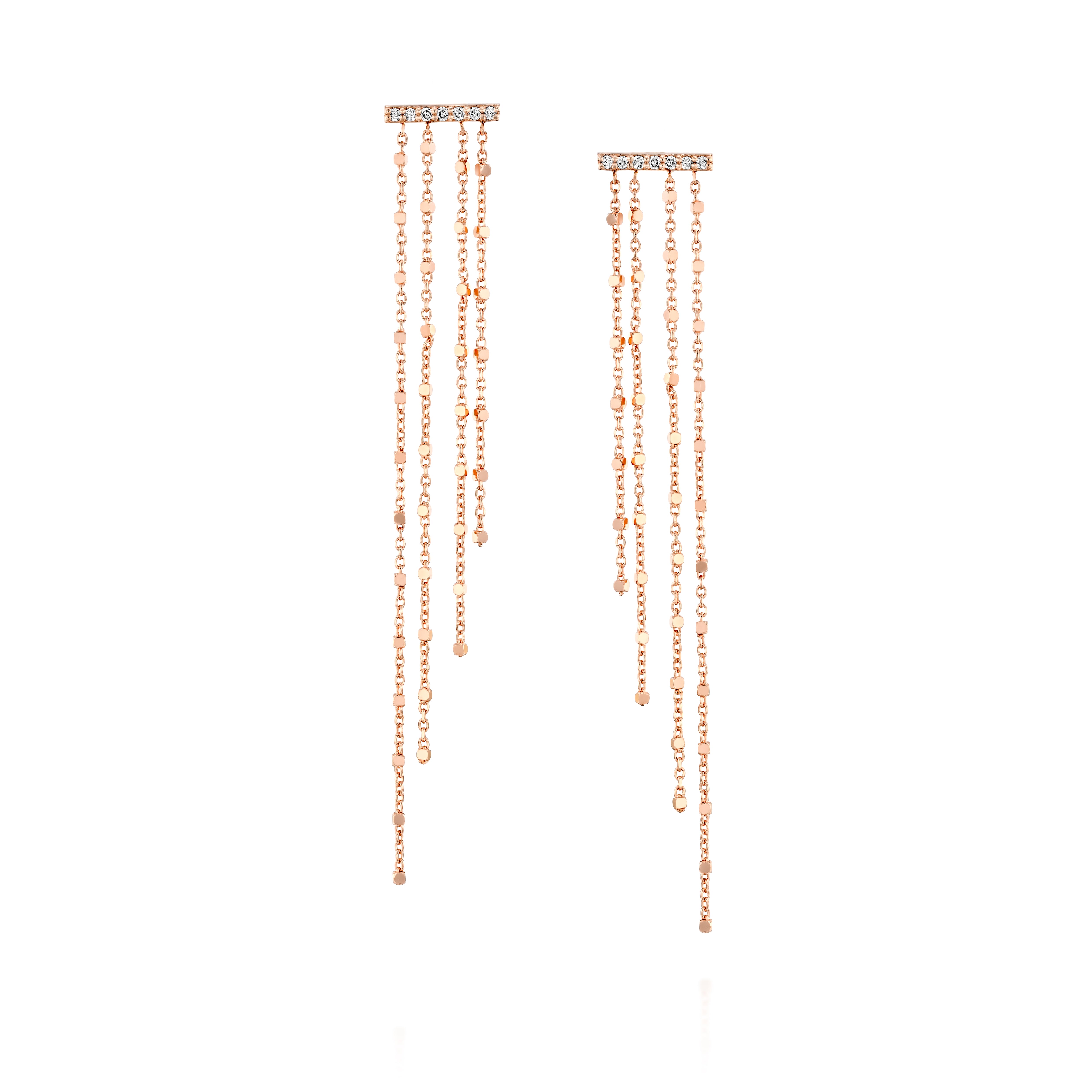 Pave Chain Diamond Earring