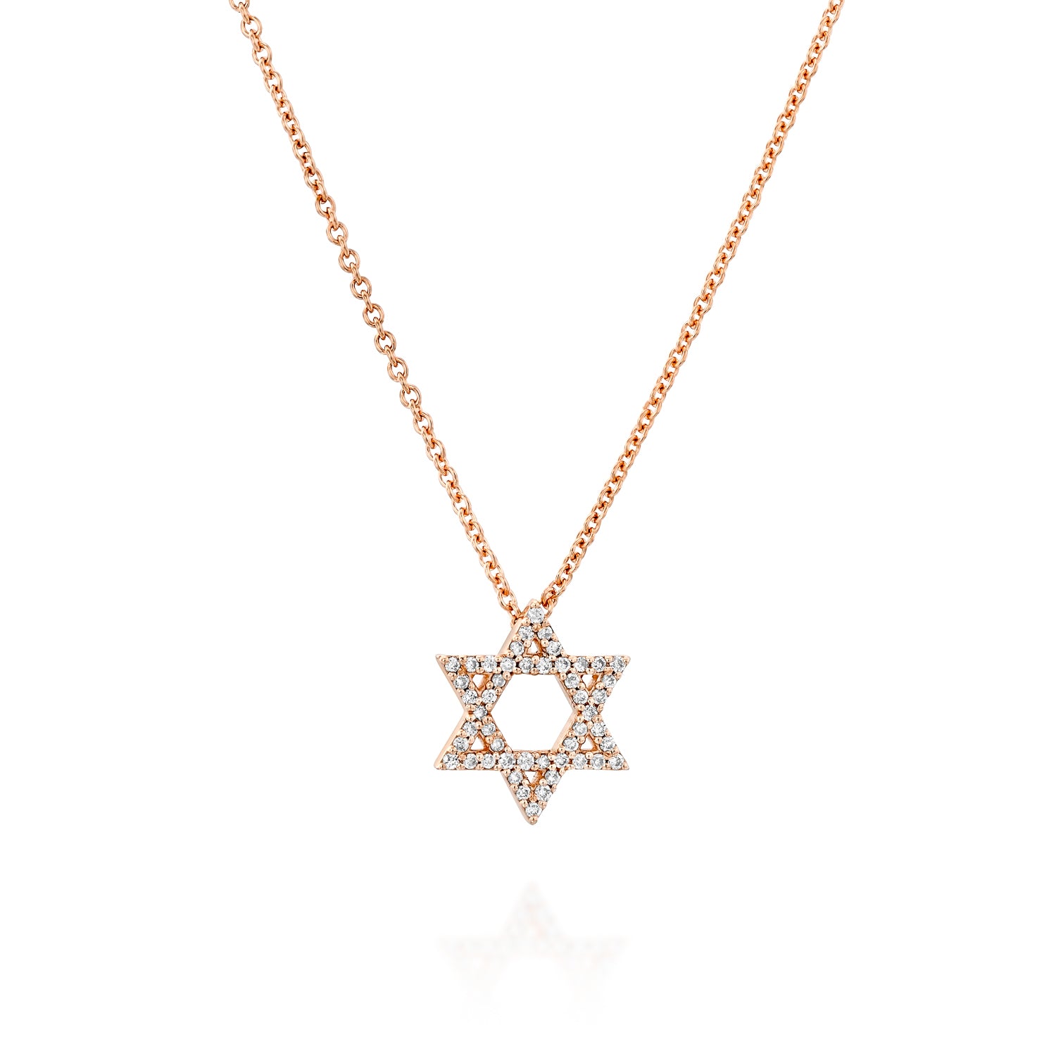 Star of David Diamond Necklace