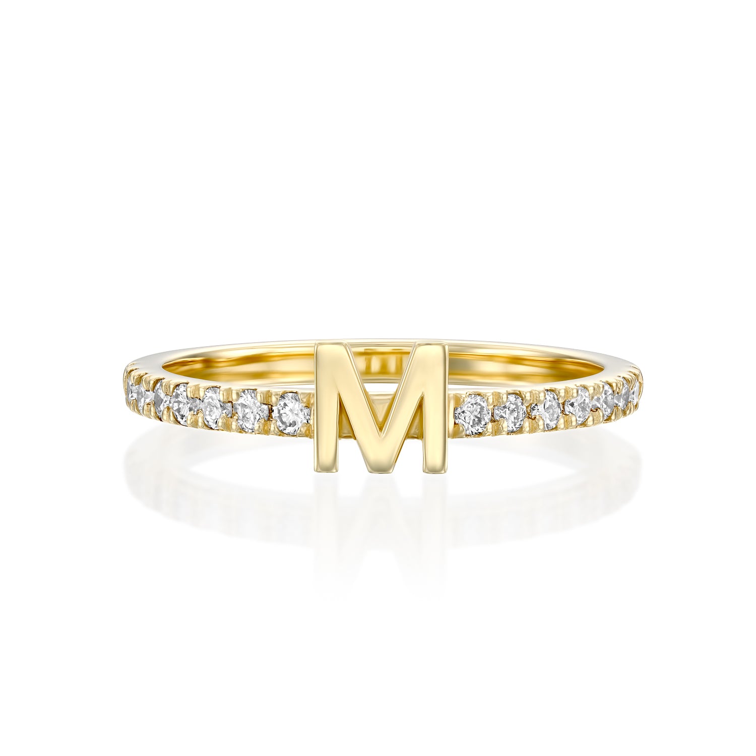 Initial Diamond Ring
