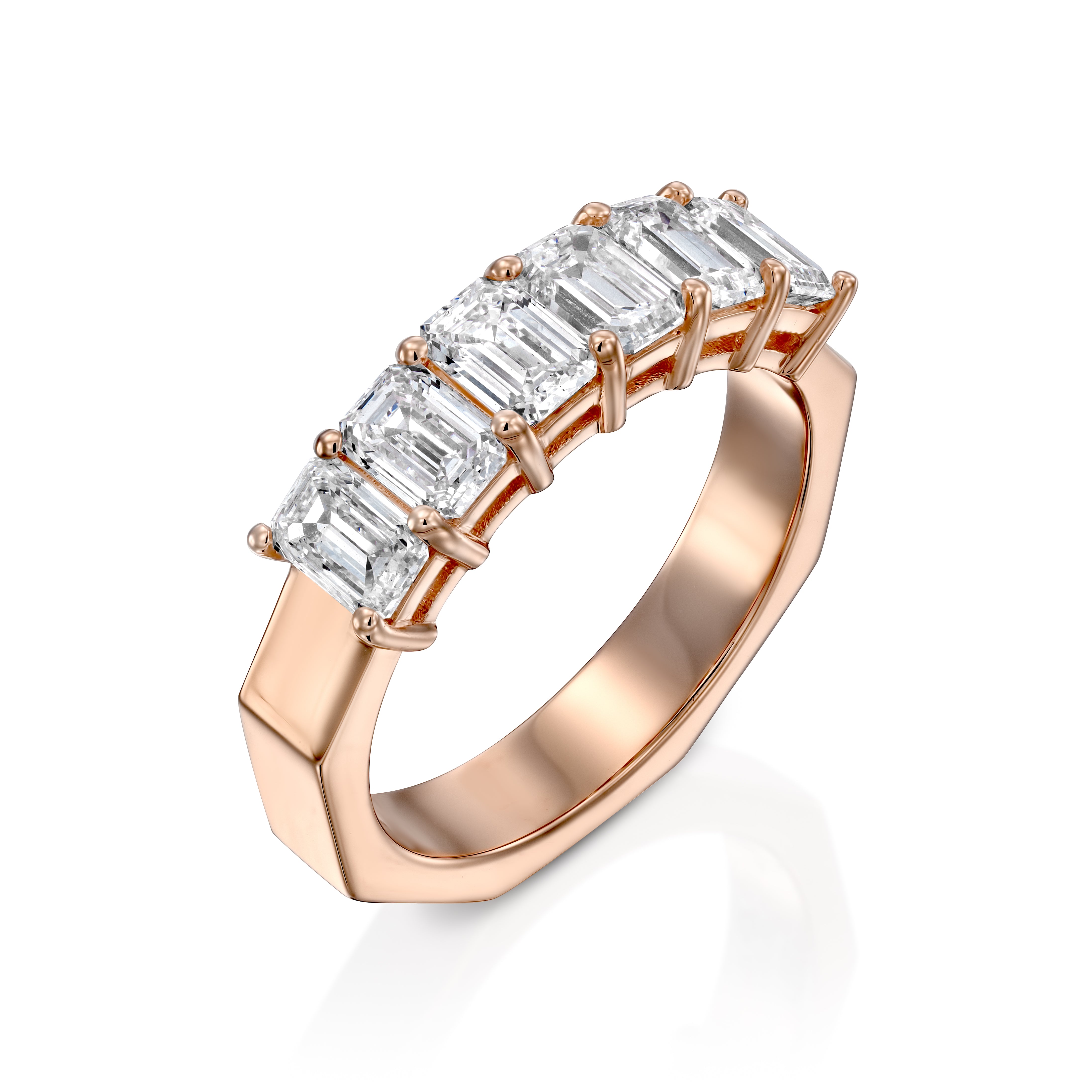 Emerald cut Diamond Ring