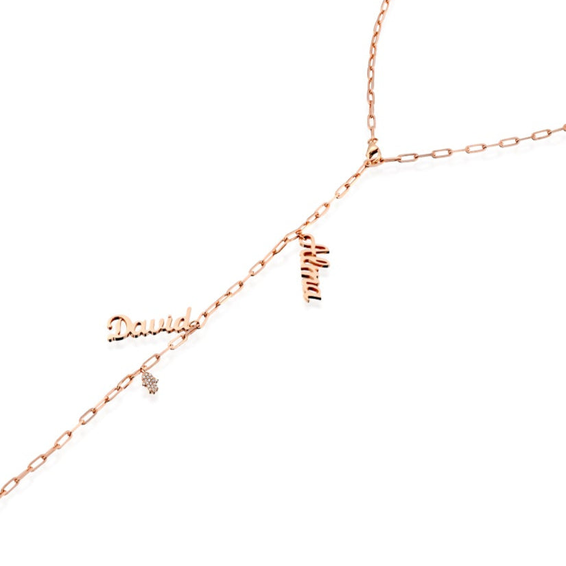 Link Name Chain With Hamsa
