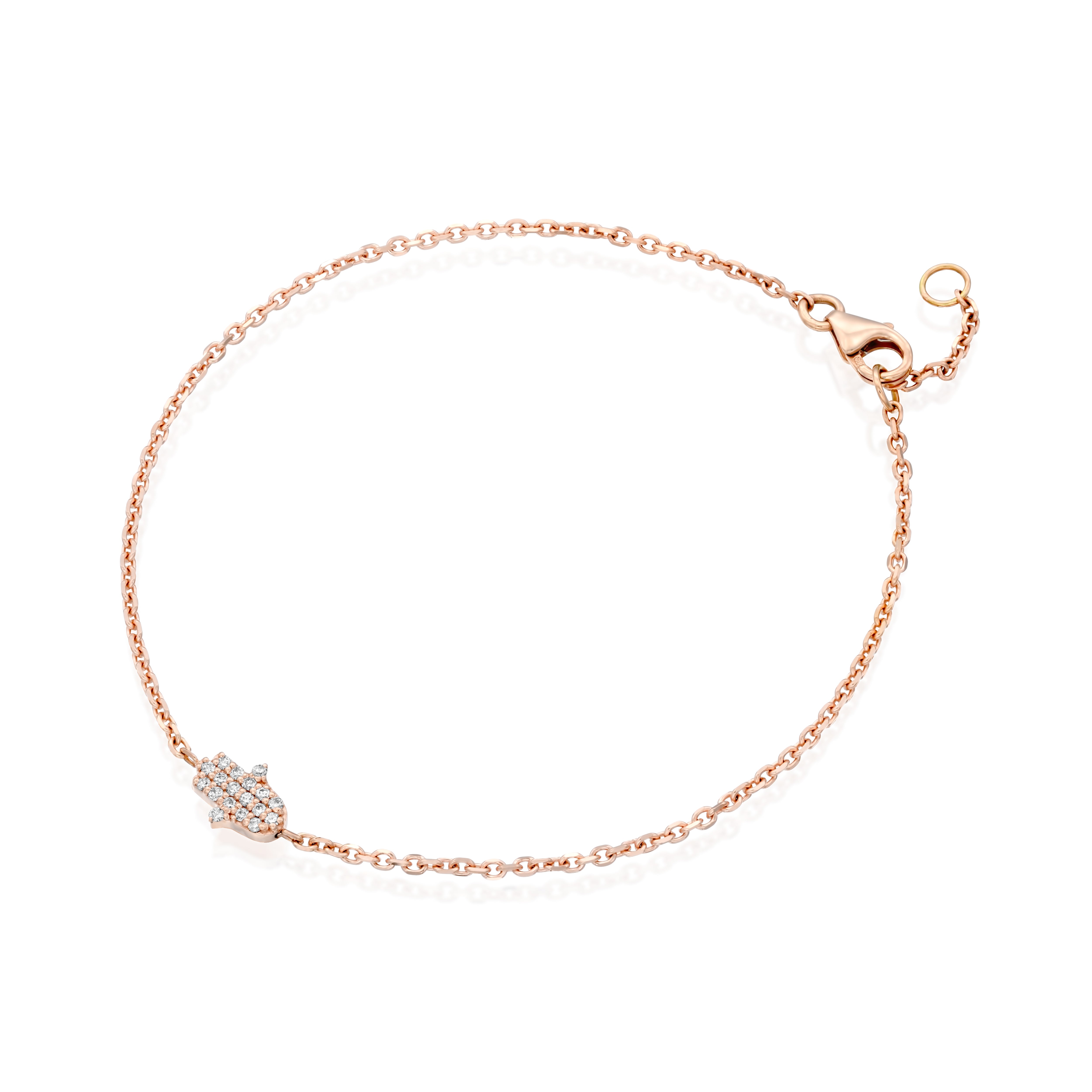 Hamsa Diamond Bracelet