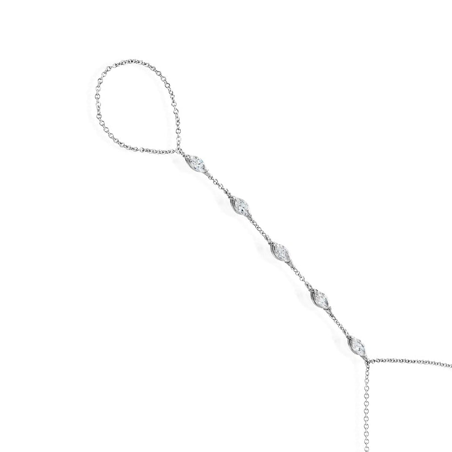 Hand Chain Marquise Ring Bracelet