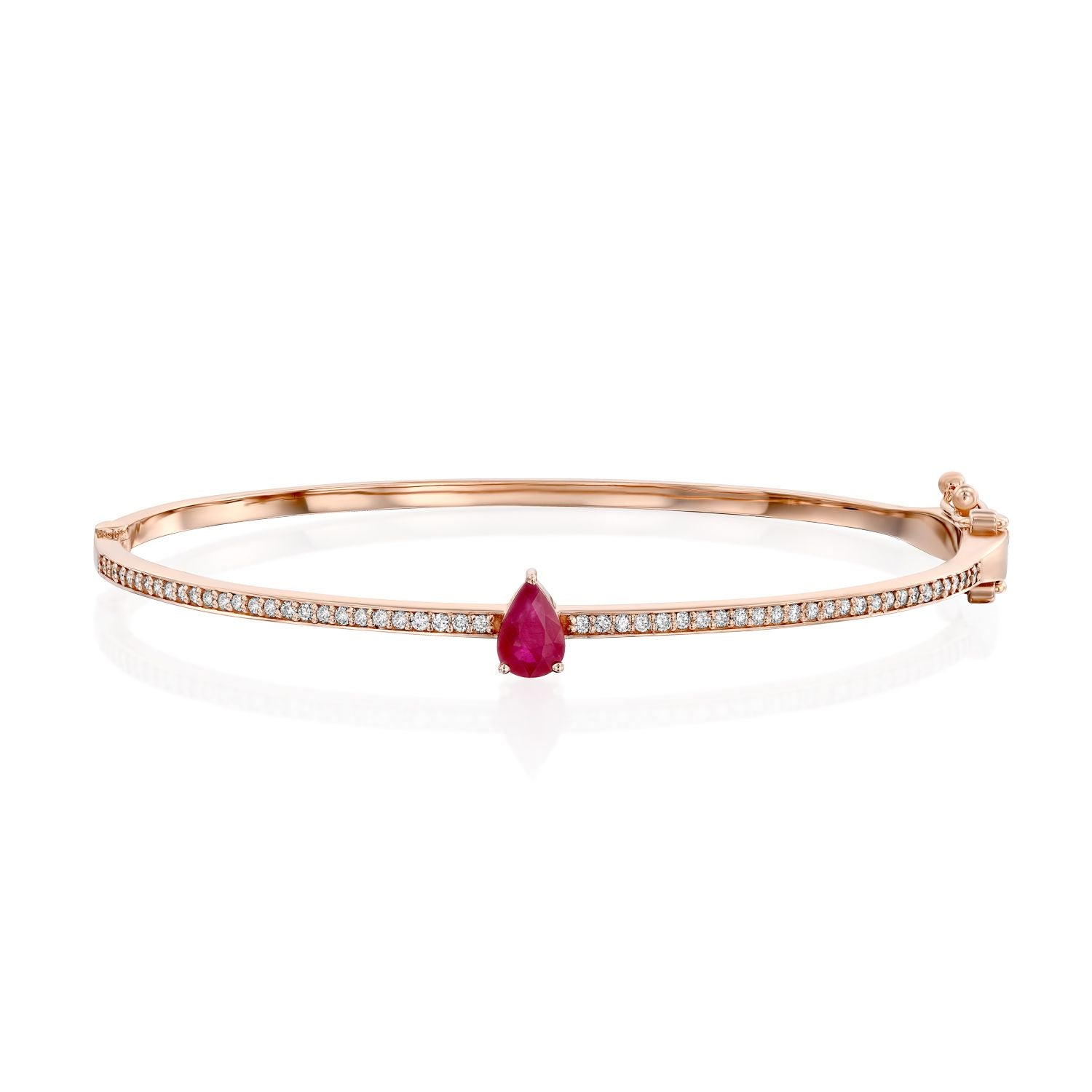 Pear Shape Rubi Diamond Bangle
