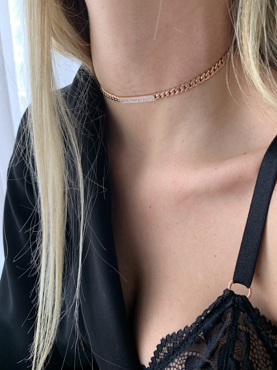 Link Chain Diamond Necklace
