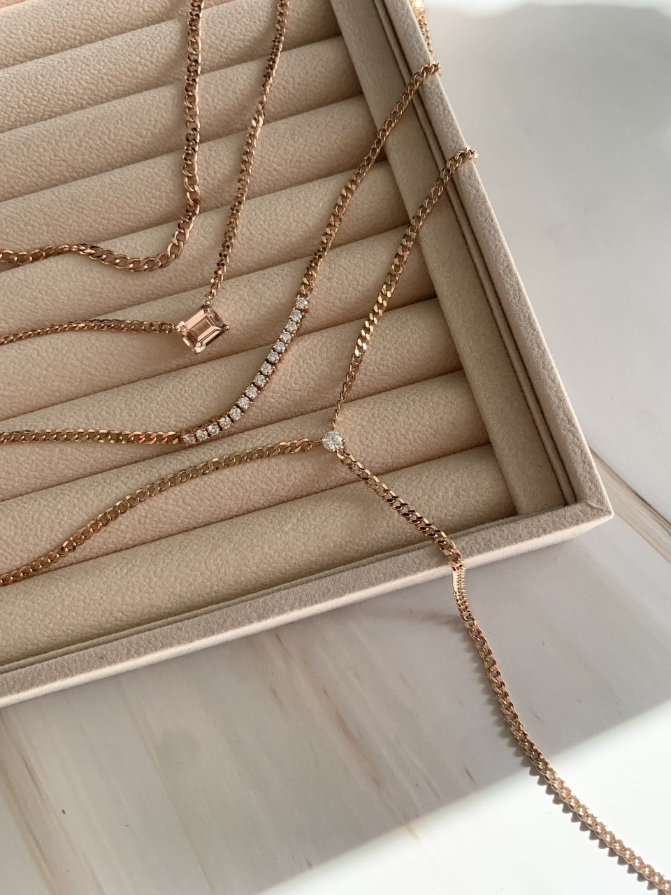 Link Chain Tennis Necklace