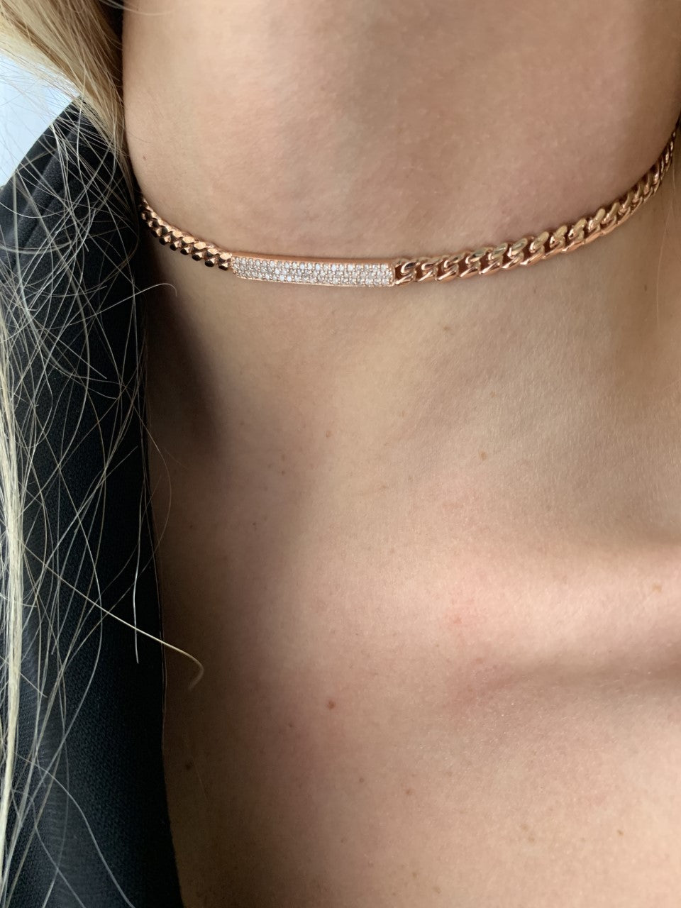Link Chain Diamond Necklace