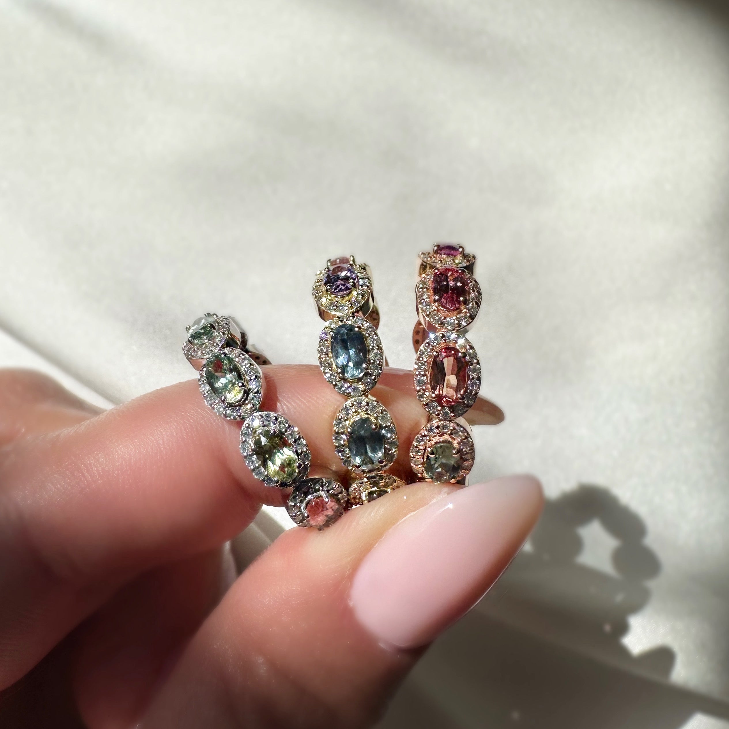 Oval Cut Sapphire Eternity Ring