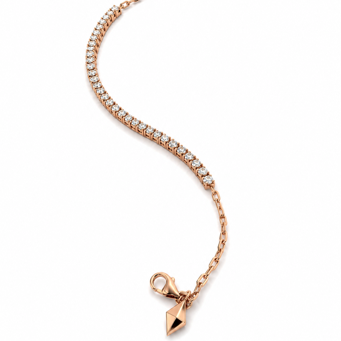 Diamond Logo Tennis Bracelet