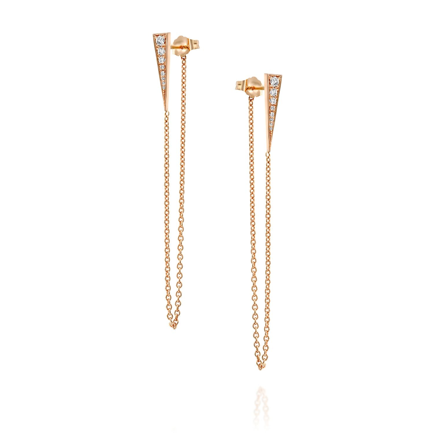 Triangle Chain Earring