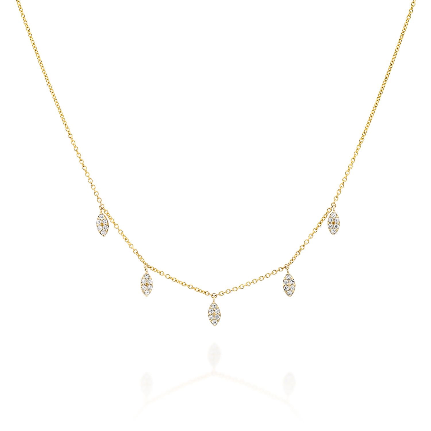 5 Marquise Diamond Necklace