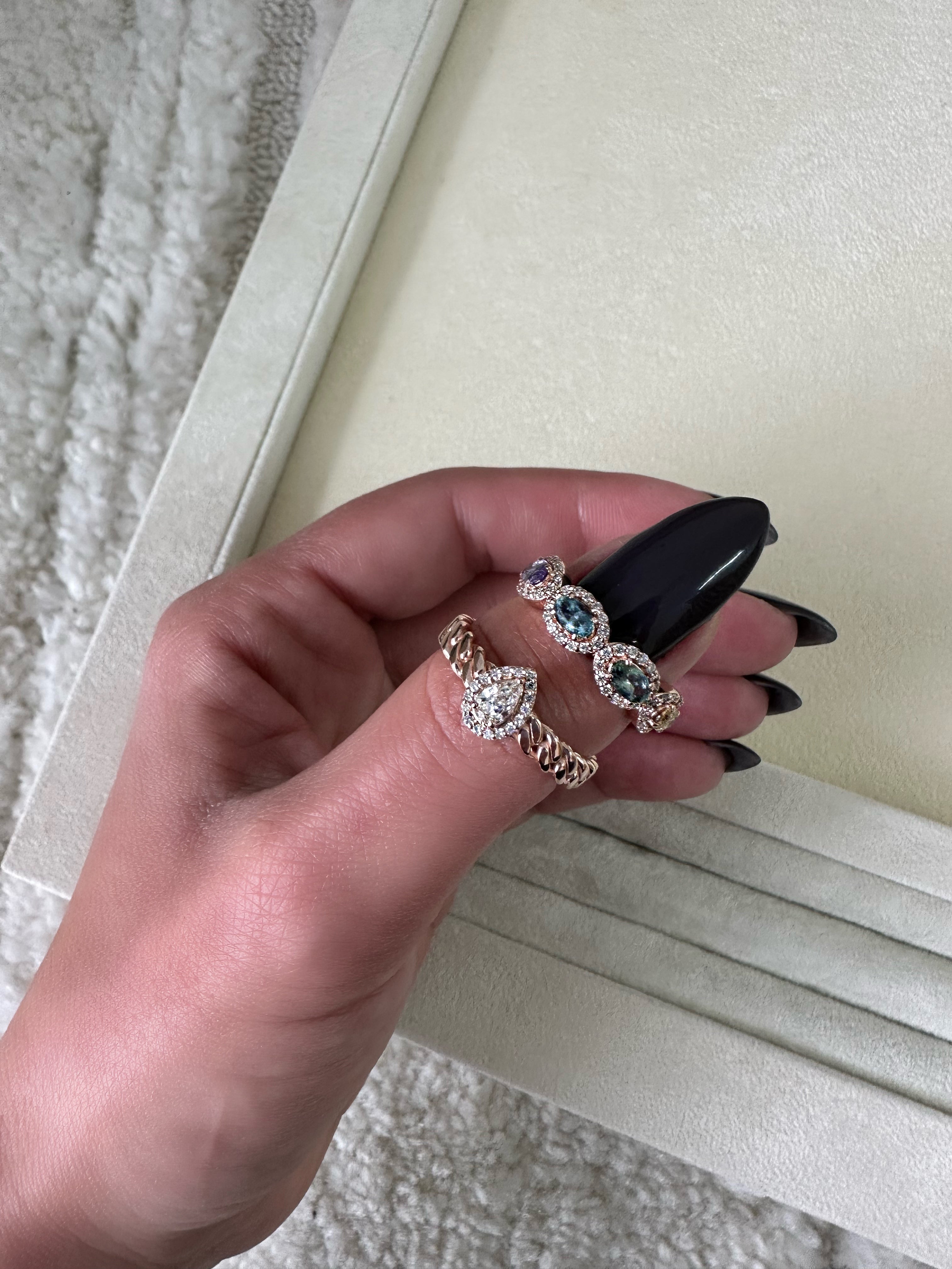 Oval Cut Sapphire Eternity Ring