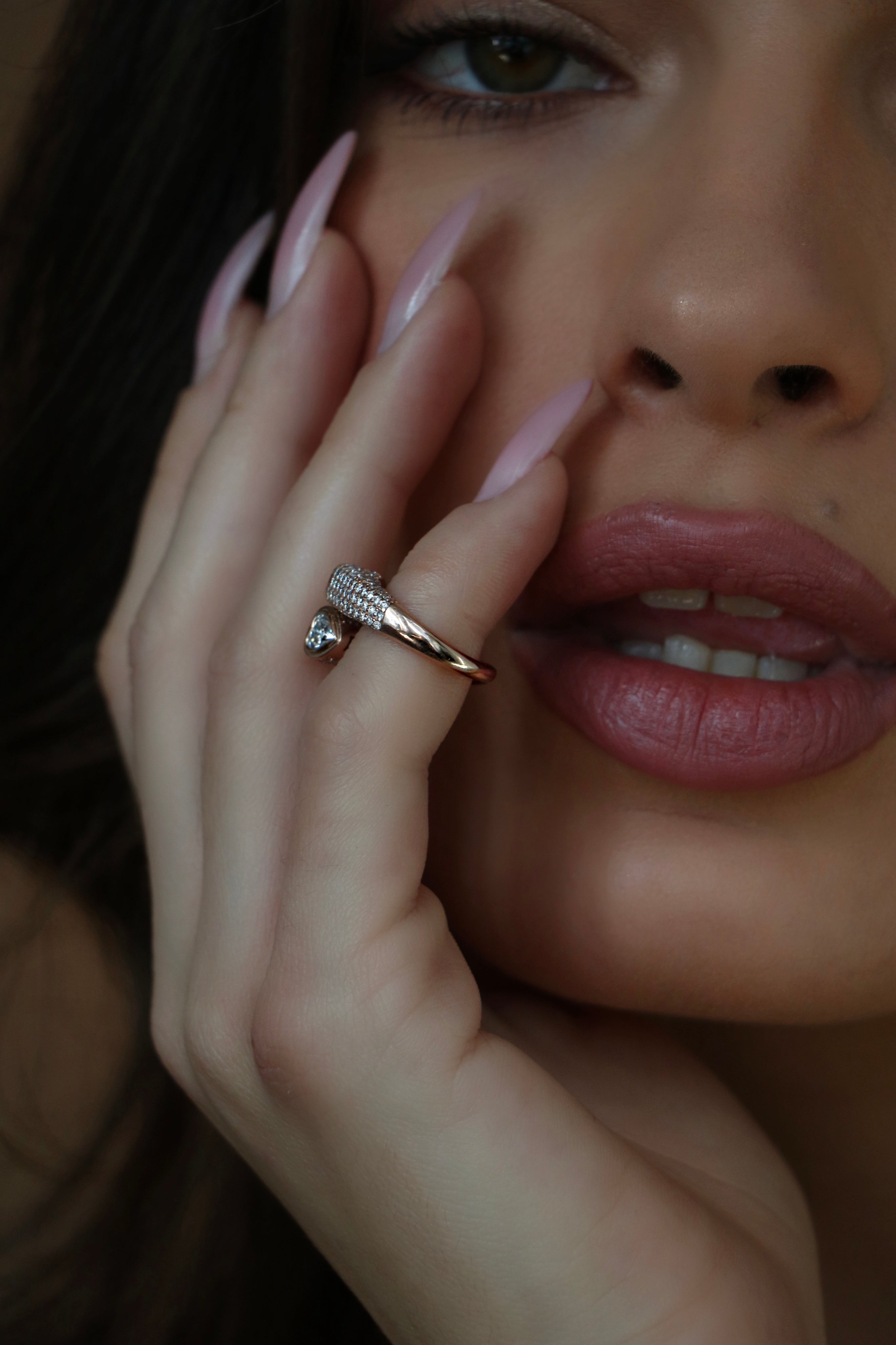 Emerald Heart Signet Ring
