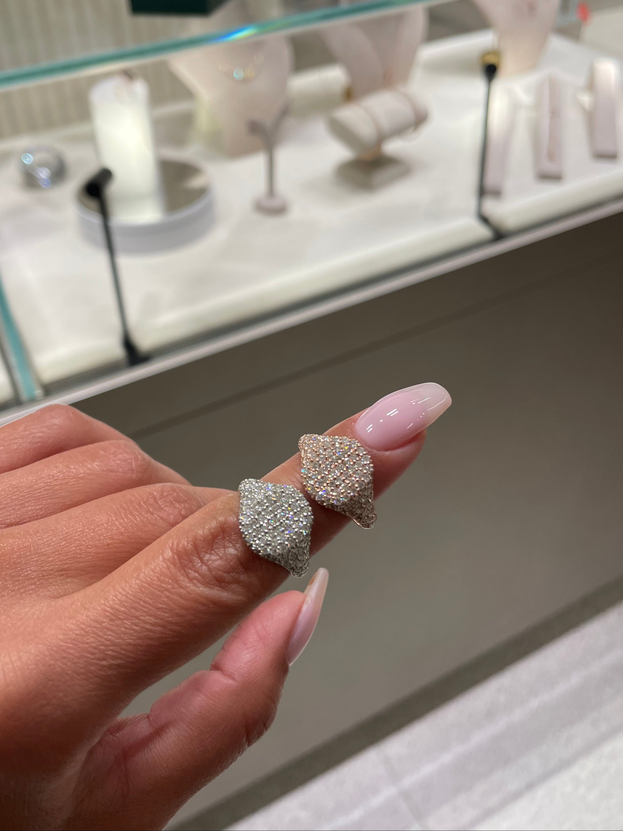 Diamond Cushion Signet Ring