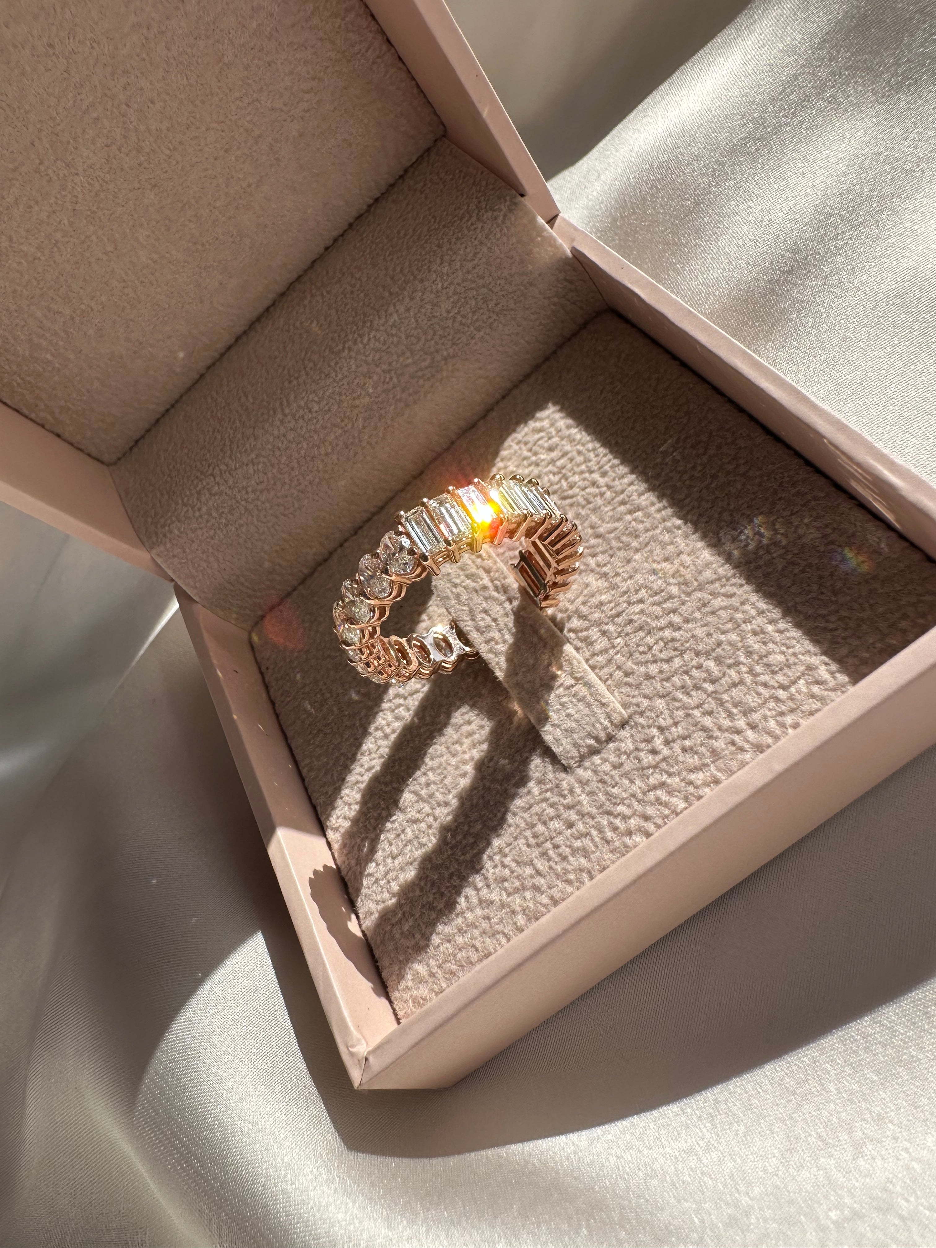 Eternity Oval-Baguette Diamond Band