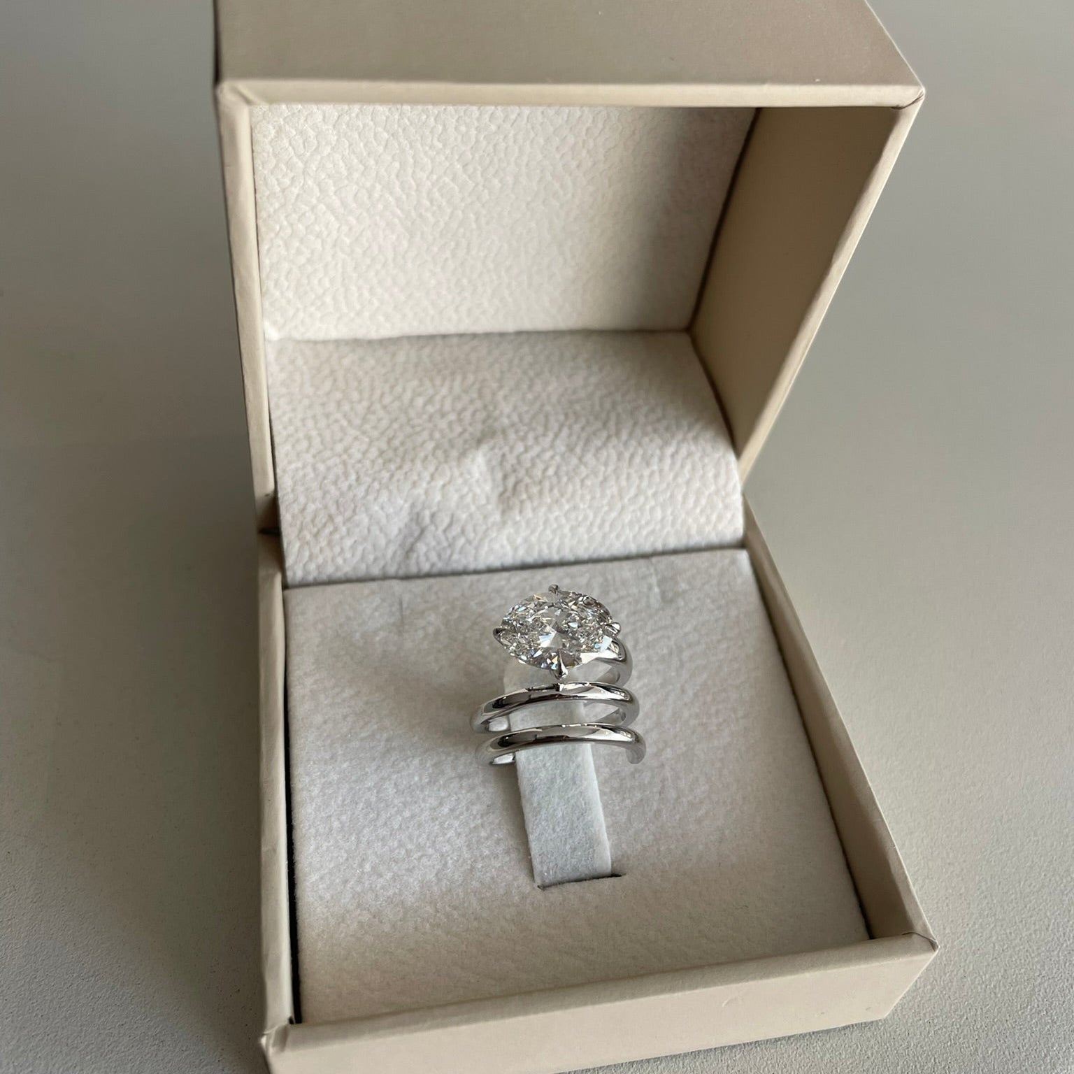 Oval Spiral Ring