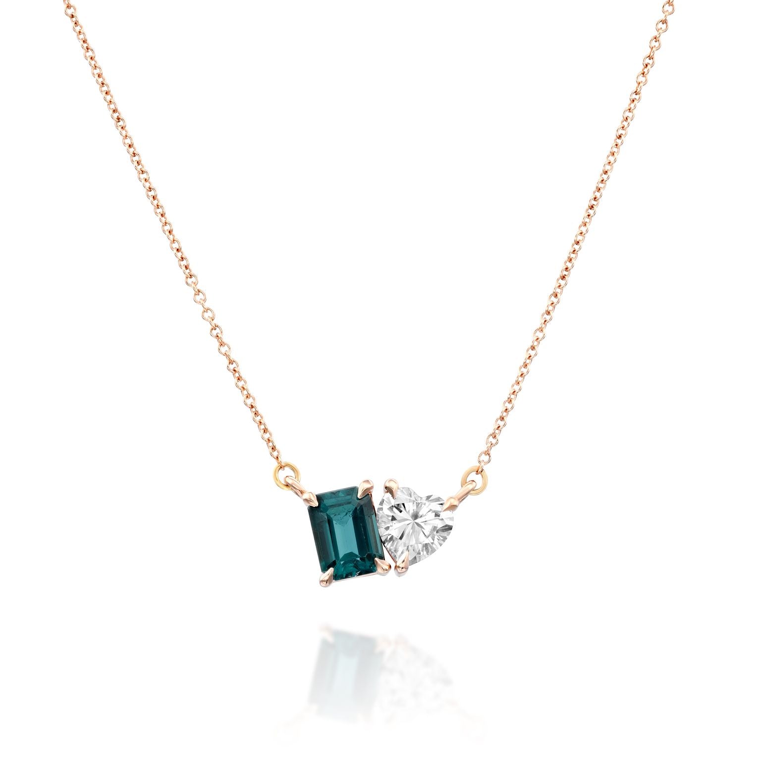 Heart-Tourmaline Necklace
