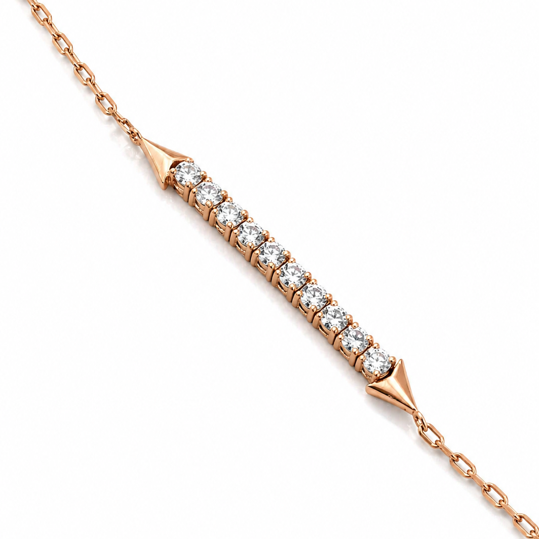 Logo Diamond Half Tennis Bracelet