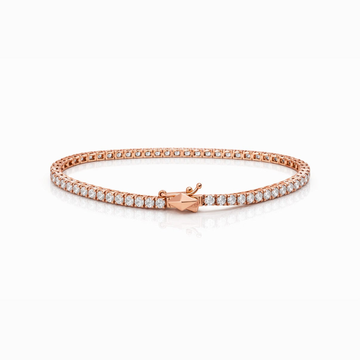 Logo Diamond Tennis Bracelet