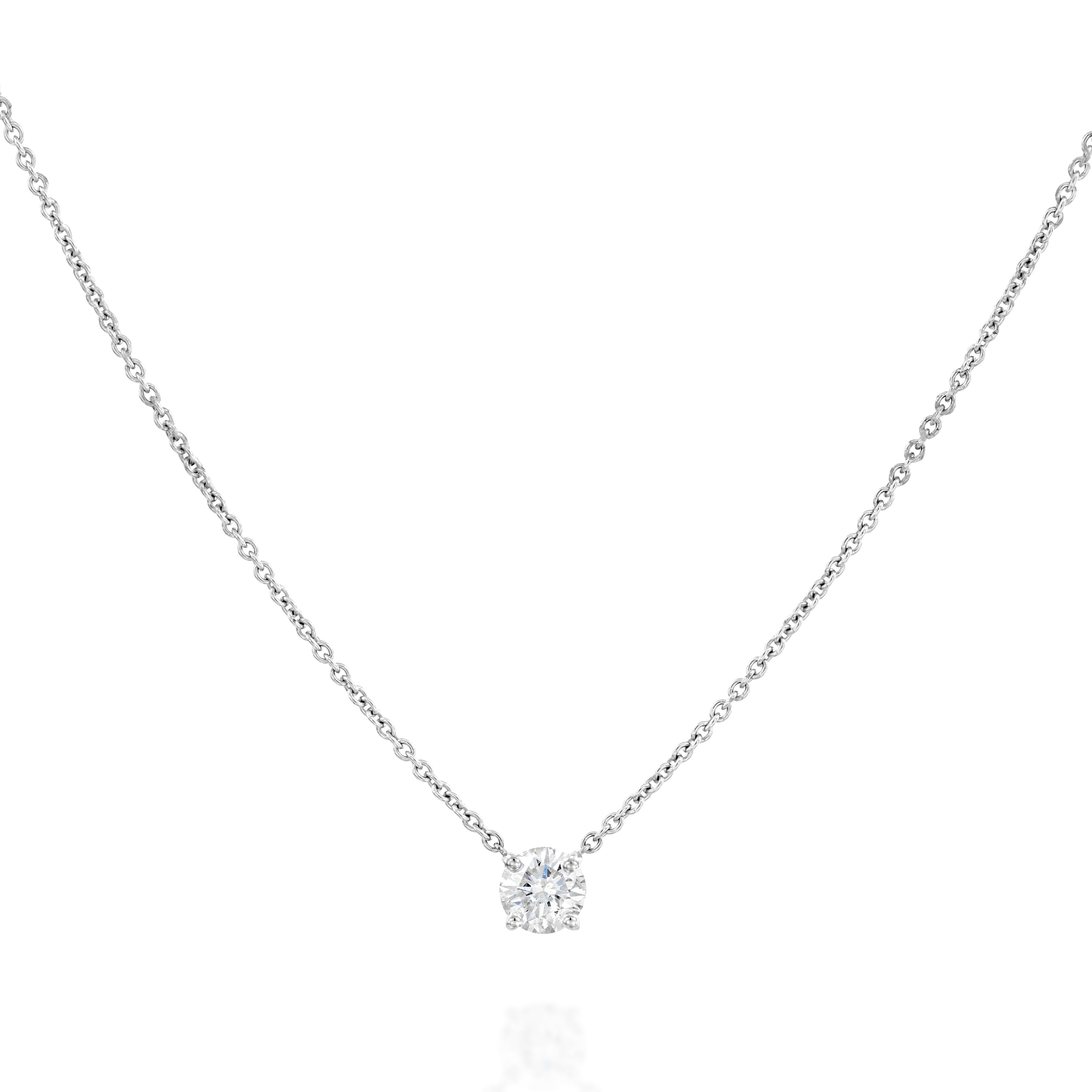 Round Brilliant Diamond Necklace