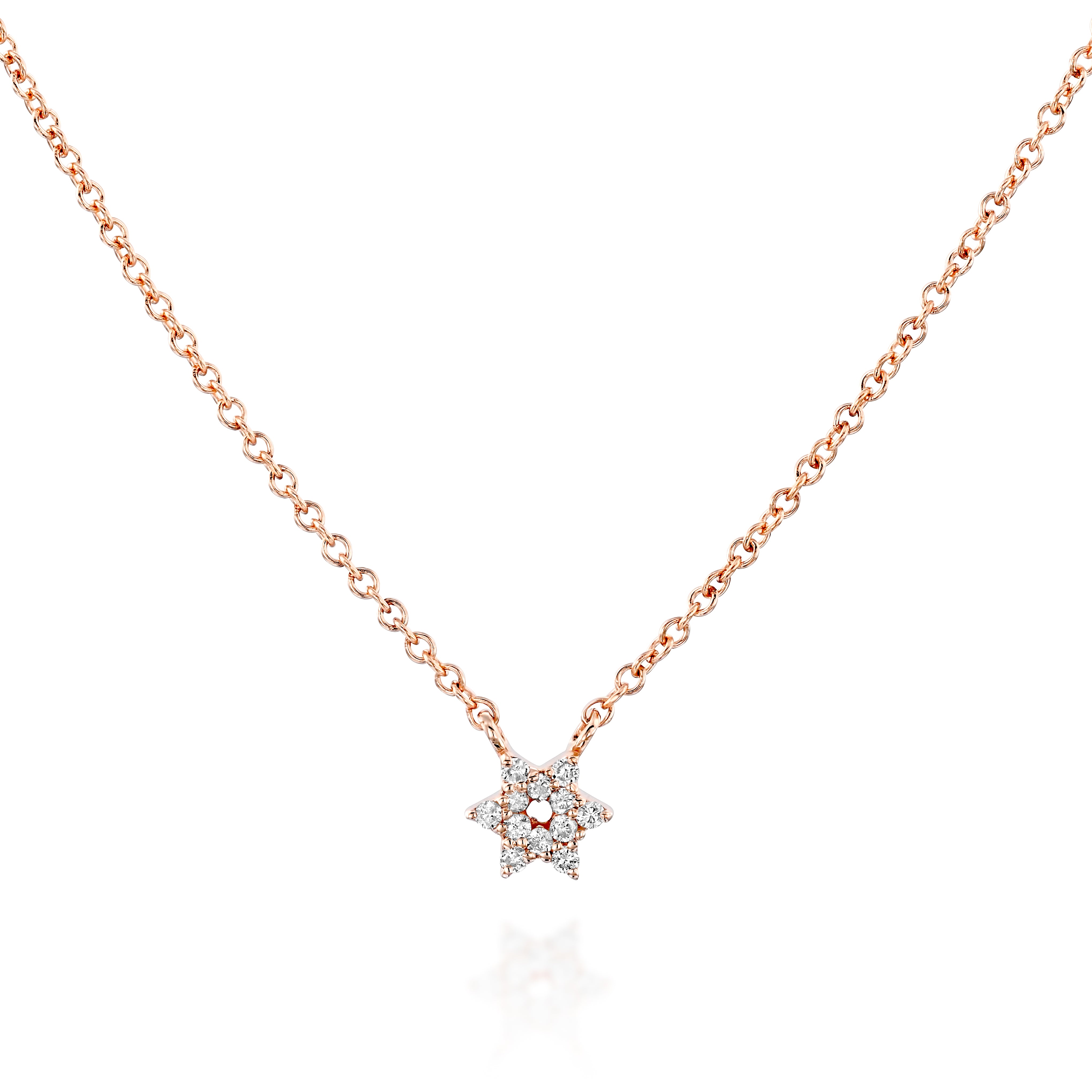 Mini Star of David Diamond Necklace