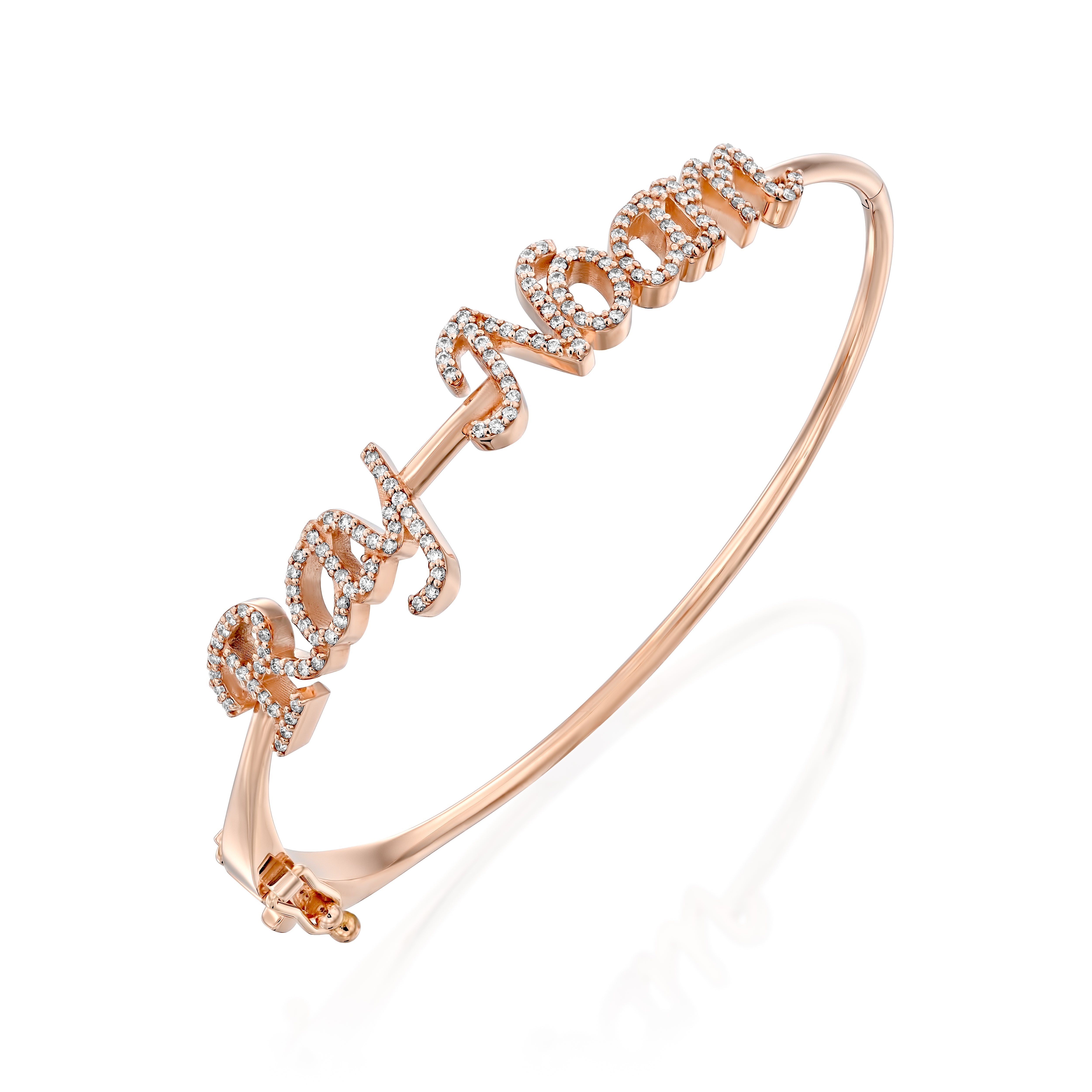 Personalized Name Bangle Bracelet