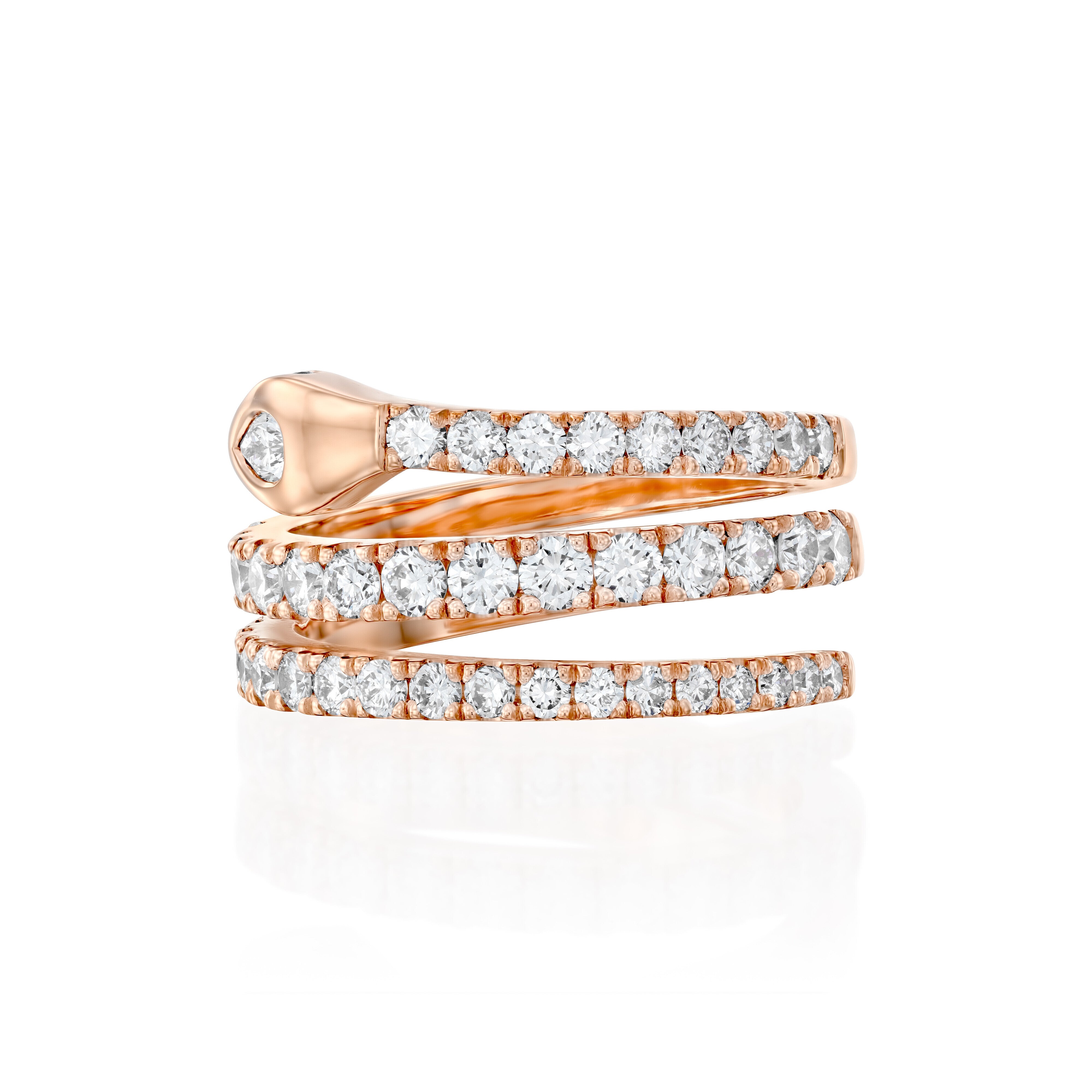 Diamond Pave Snake Ring