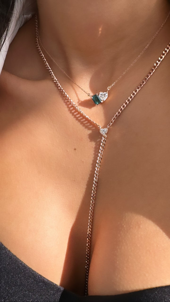 Heart-Tourmaline Necklace