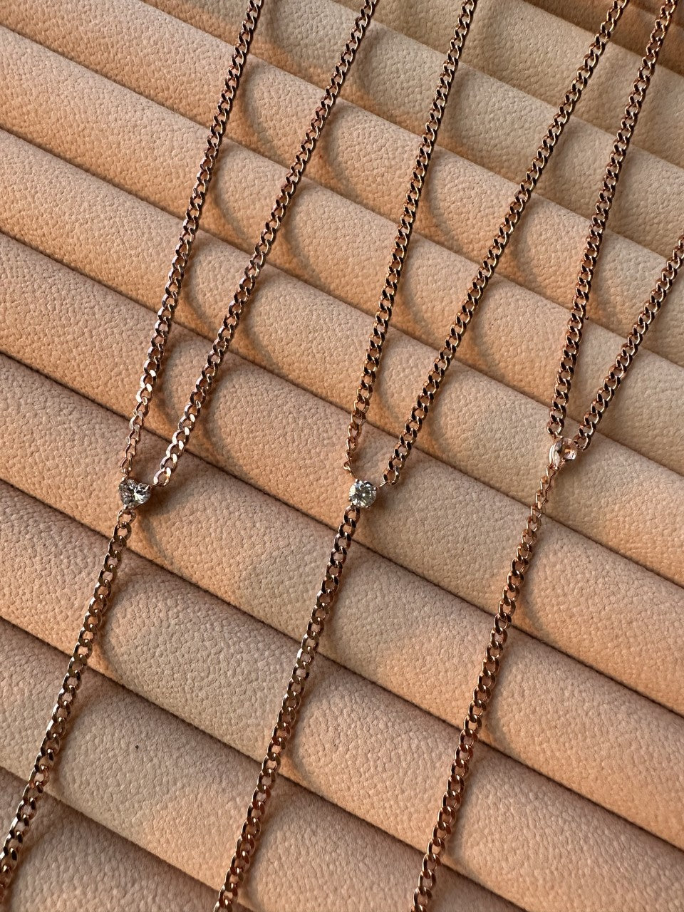 Heart Diamond Tie Necklace