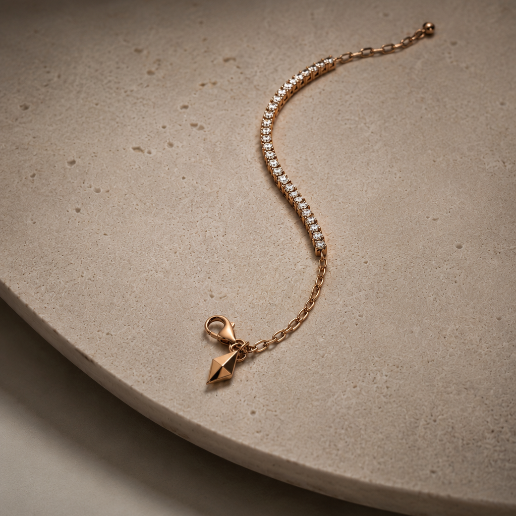 Diamond Logo Tennis Bracelet