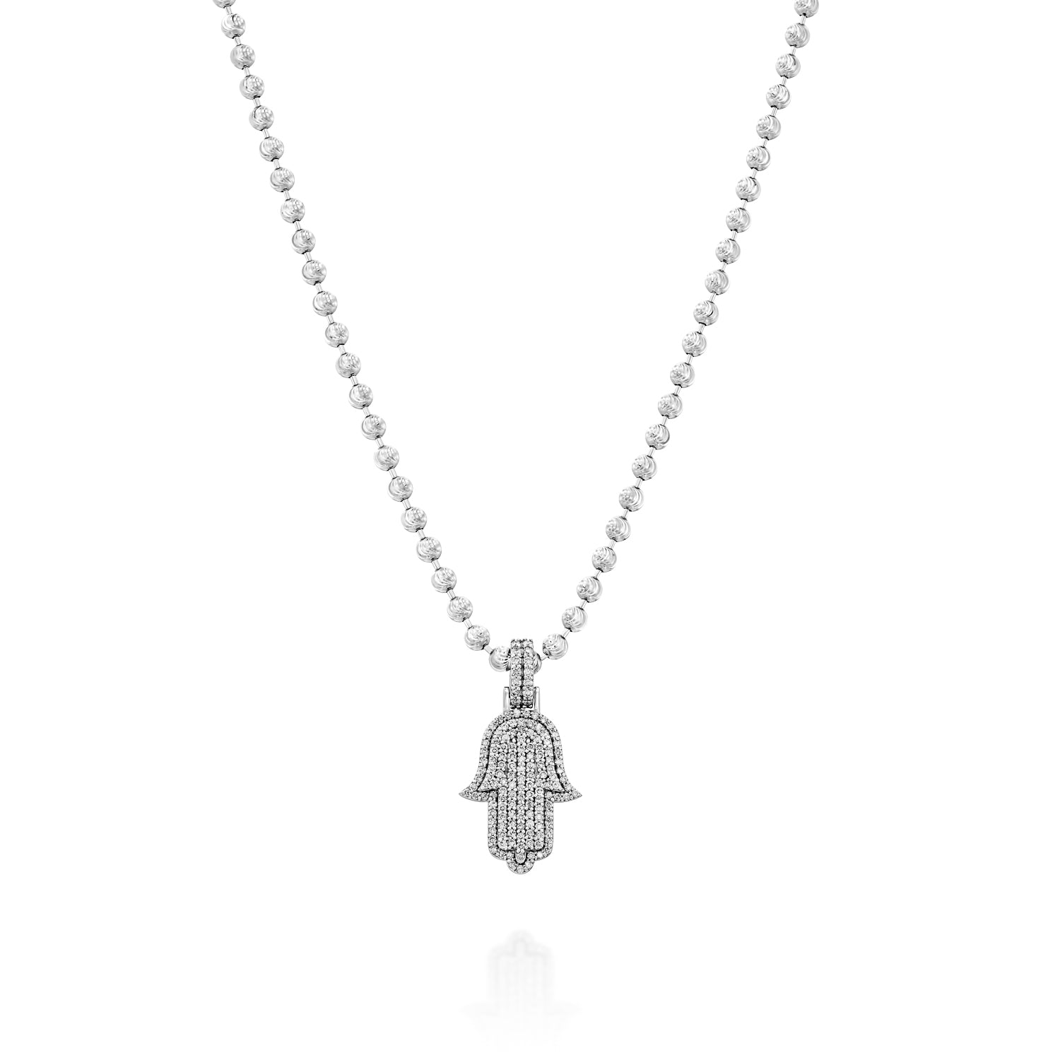 Hamsa Diamond Necklace