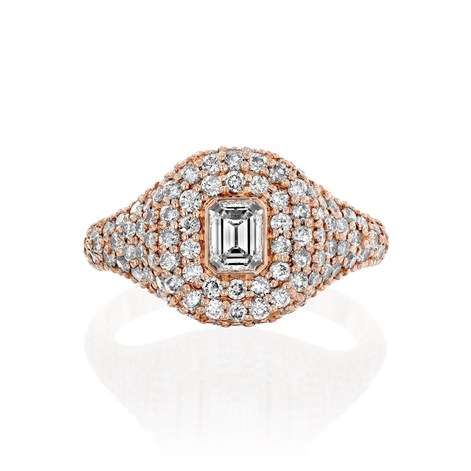 Pave Diamond Signet Ring