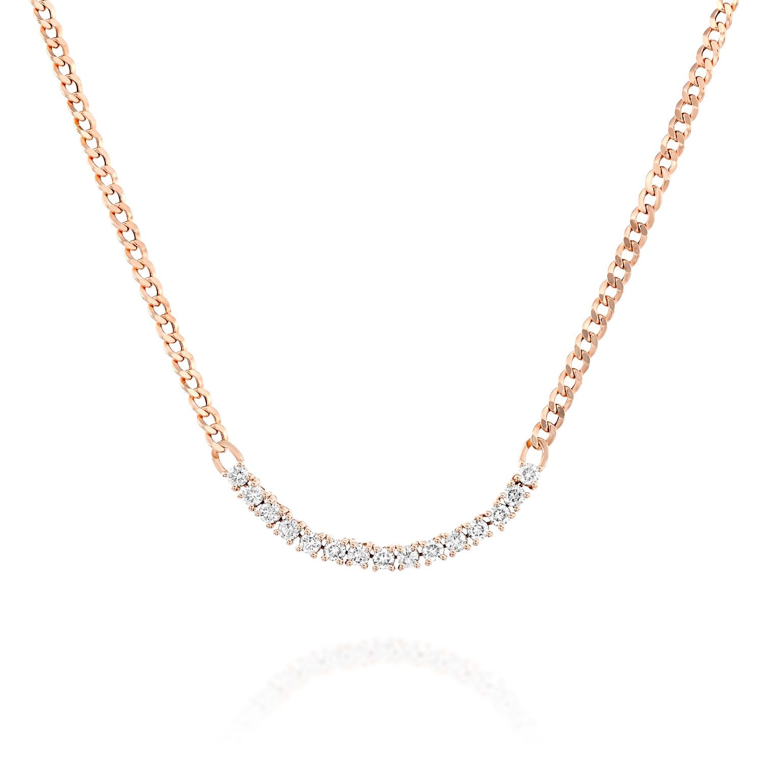 Link Chain Tennis Necklace