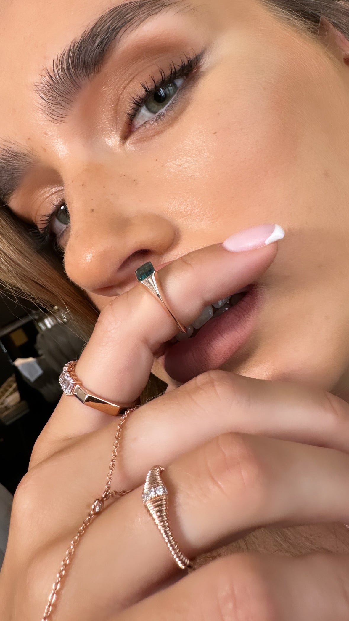 Wave Diamond Ring
