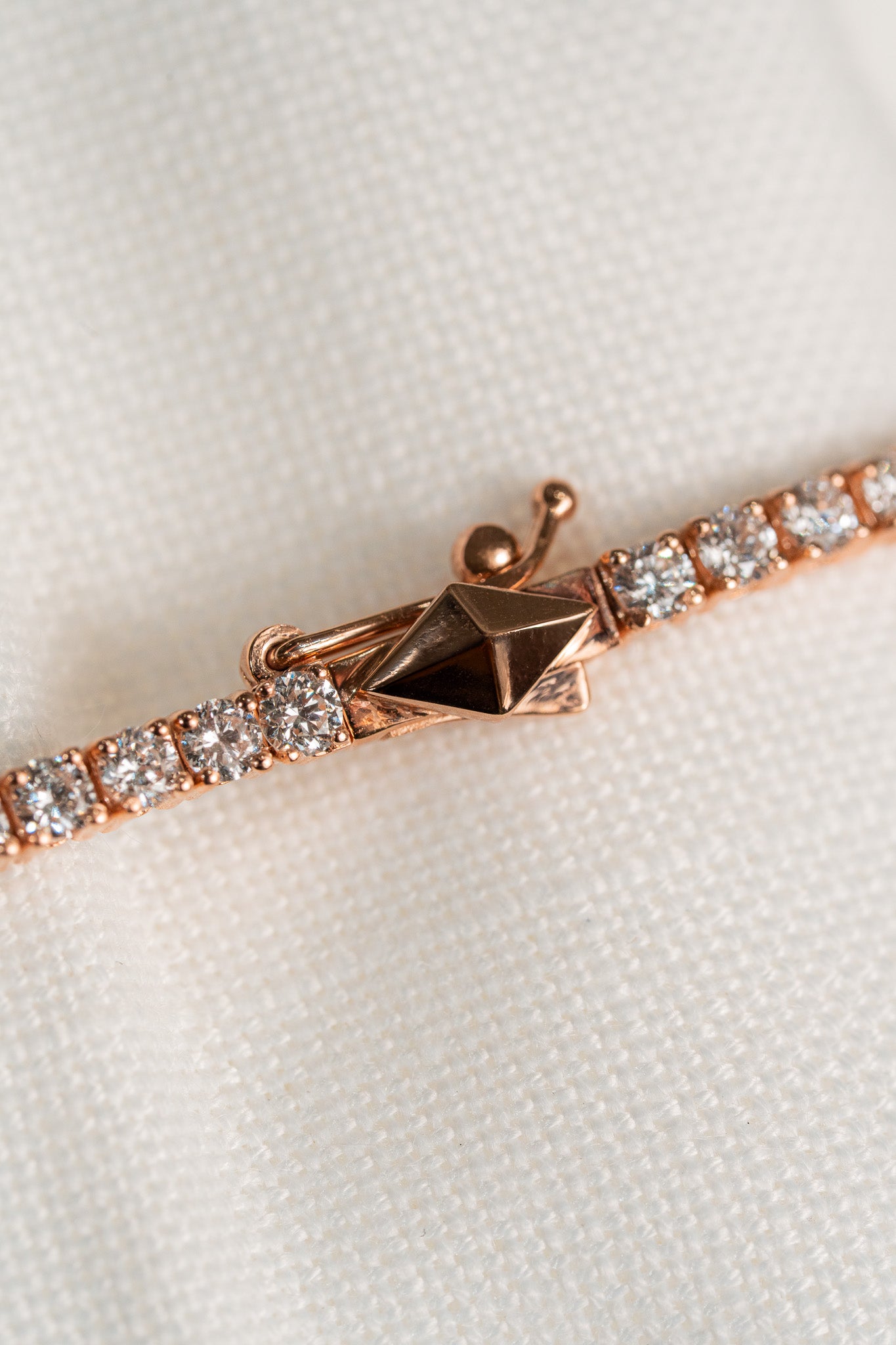 Logo Diamond Tennis Bracelet