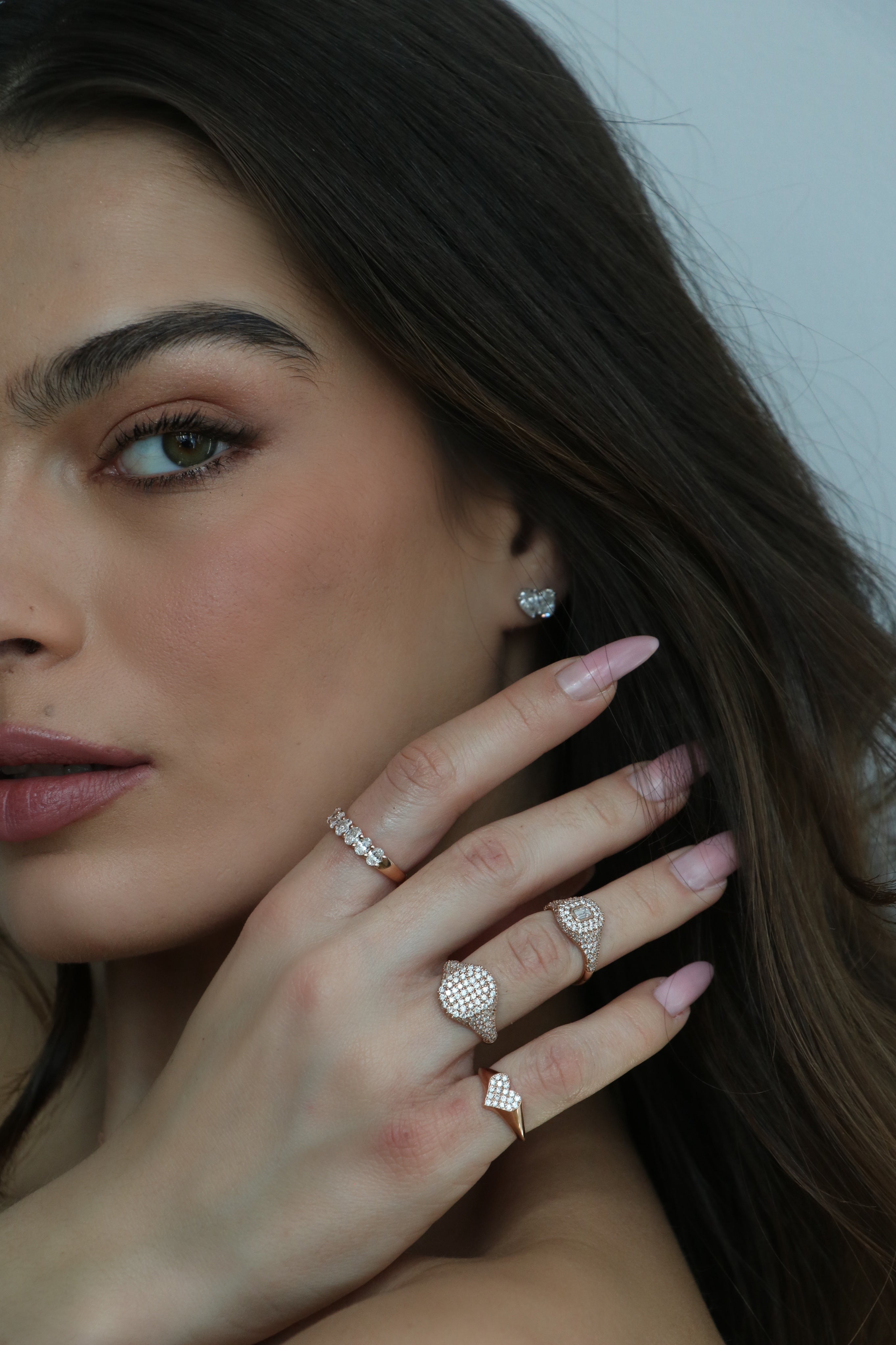 Diamond Cushion Signet Ring