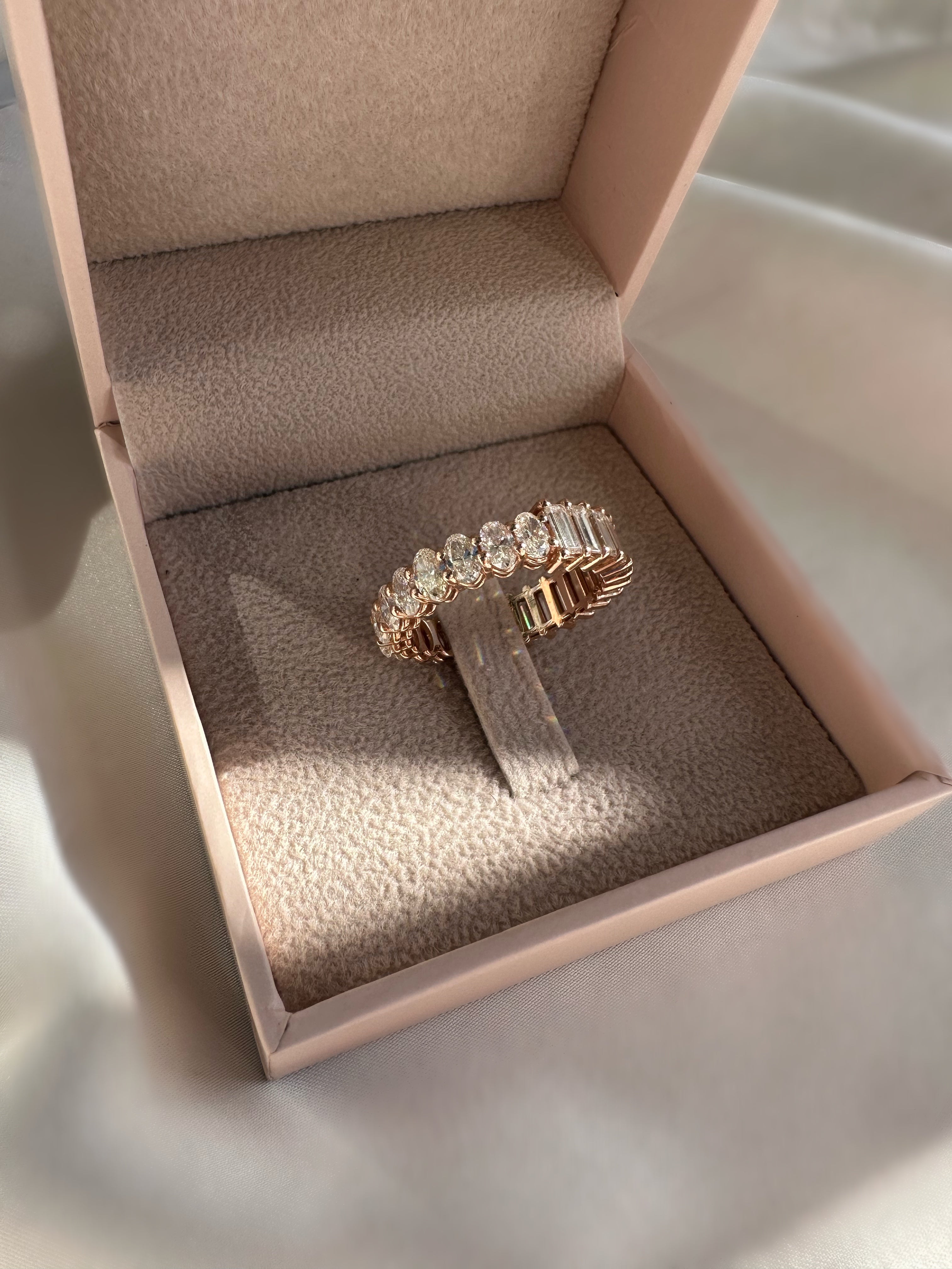Eternity Oval-Baguette Diamond Band