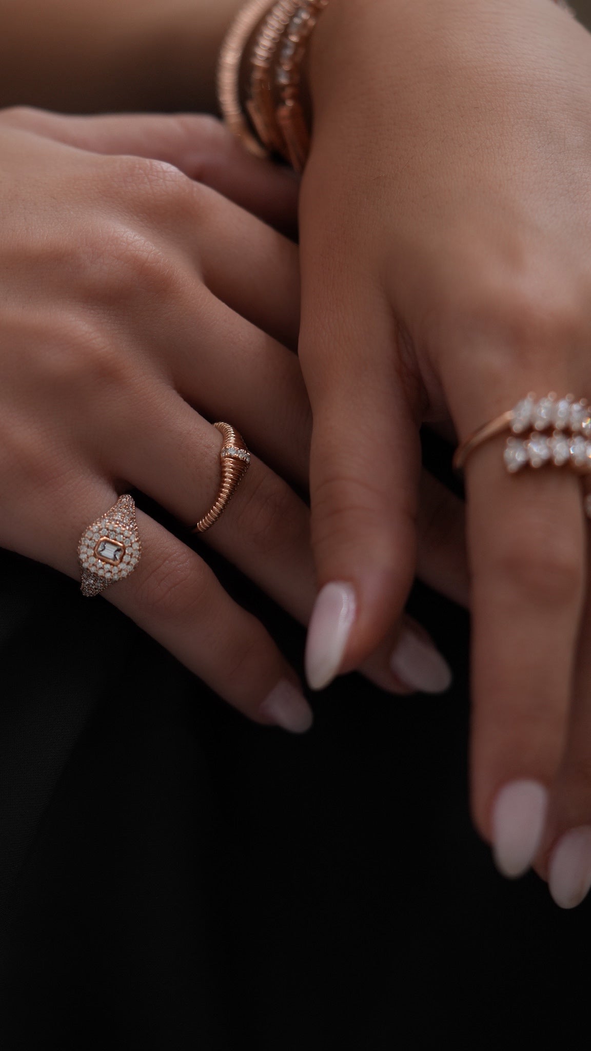 Pave Diamond Signet Ring