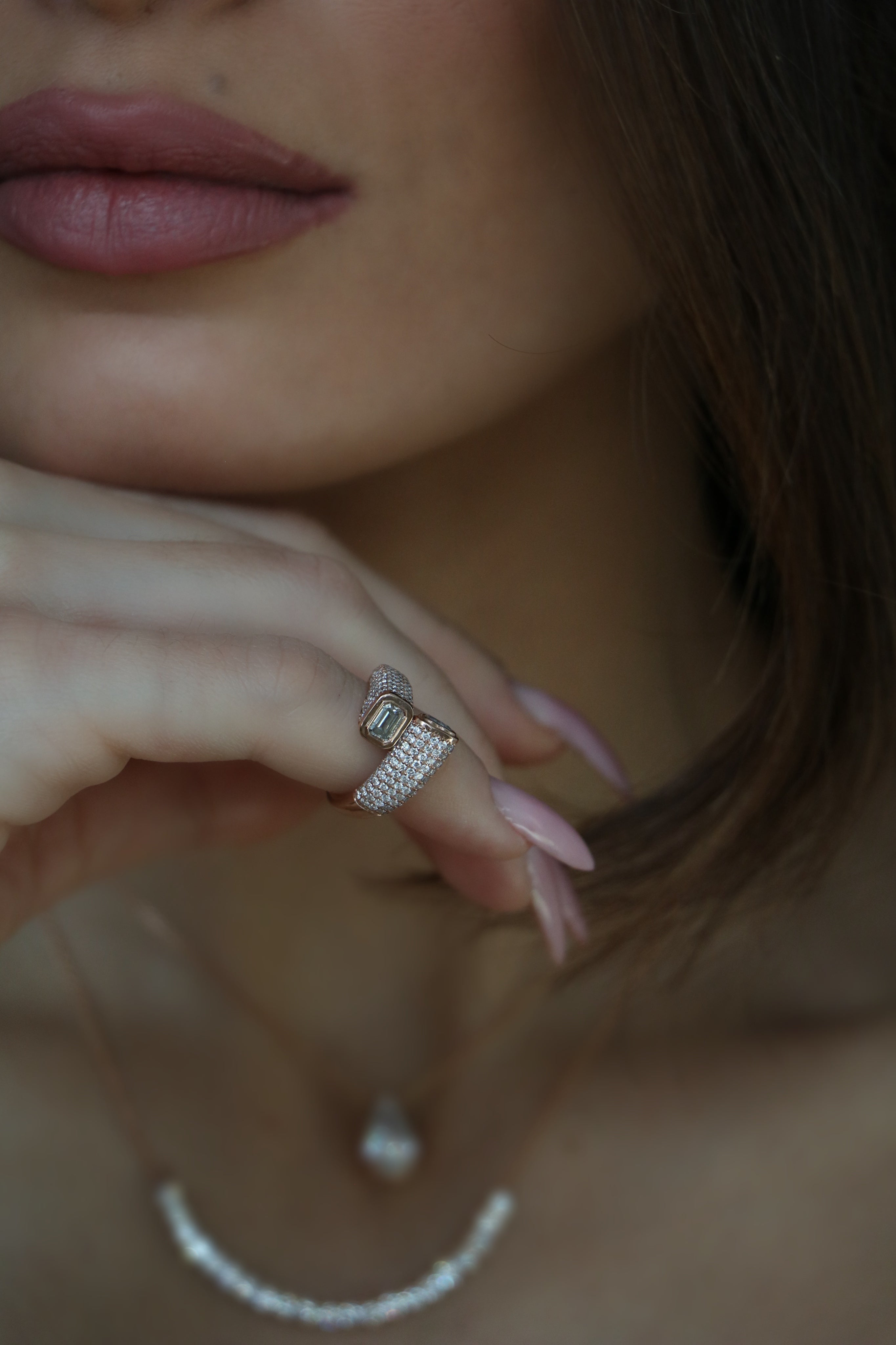Emerald Heart Signet Ring