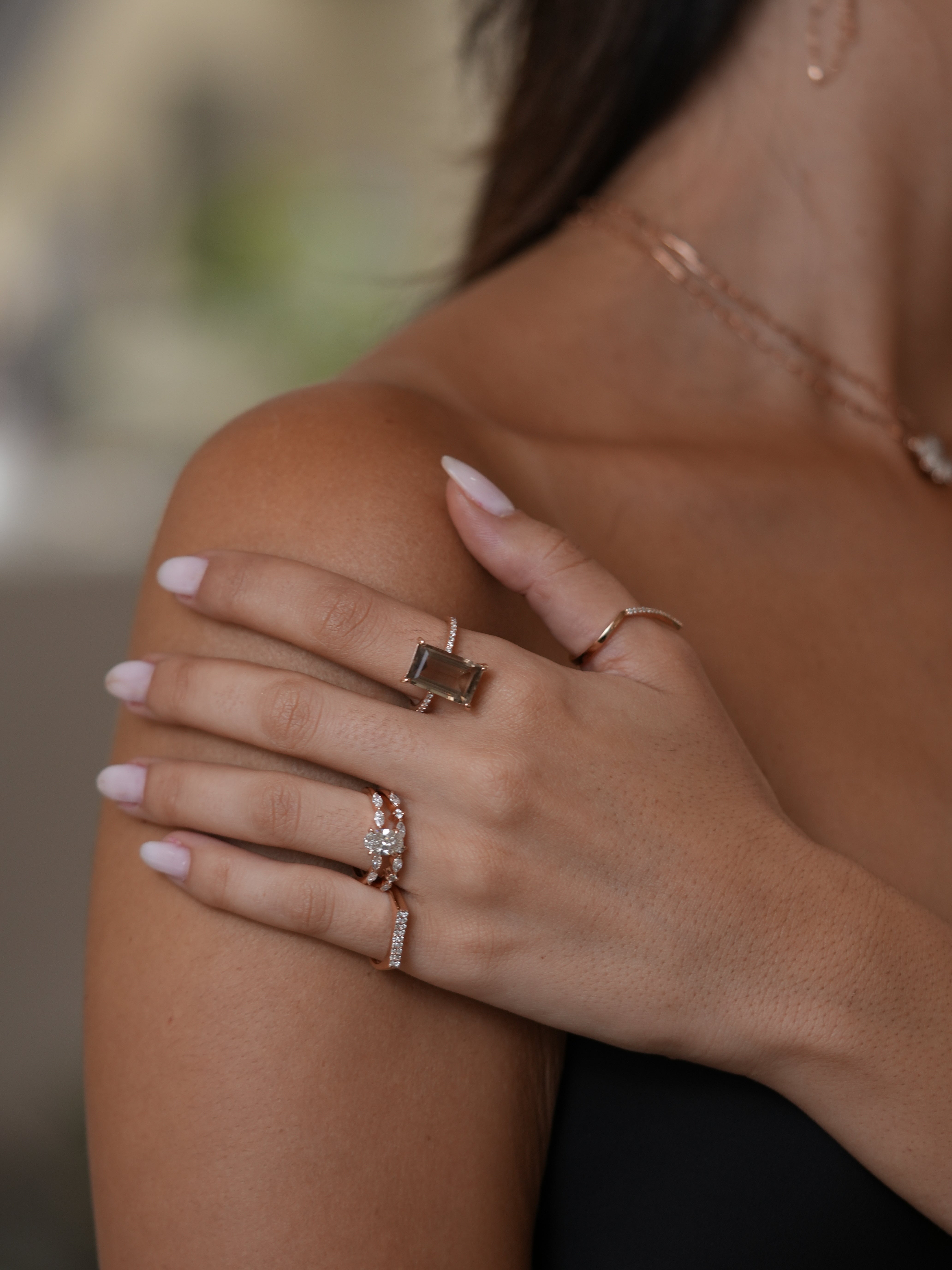 Pave Signet Diamond Ring