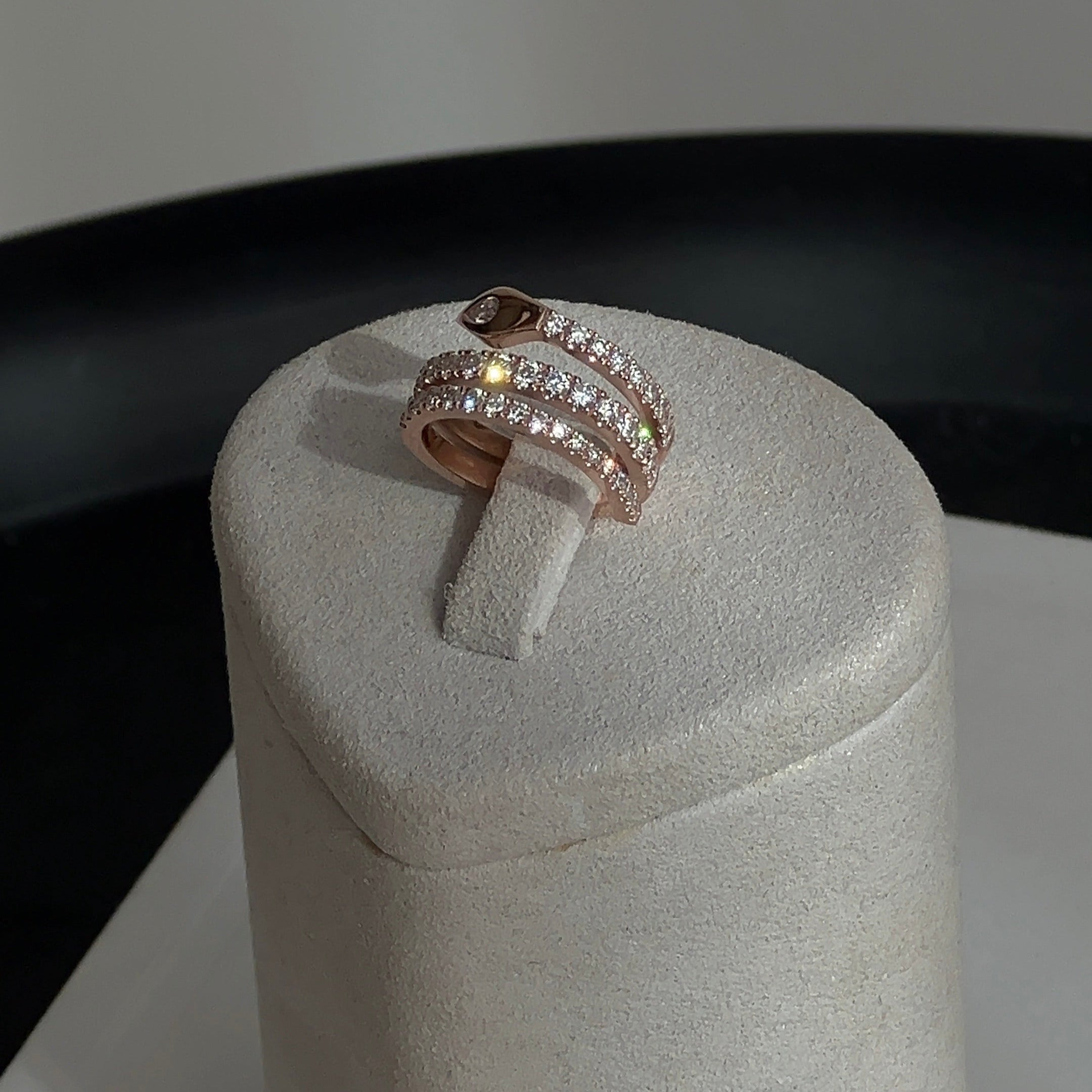 Diamond Pave Snake Ring