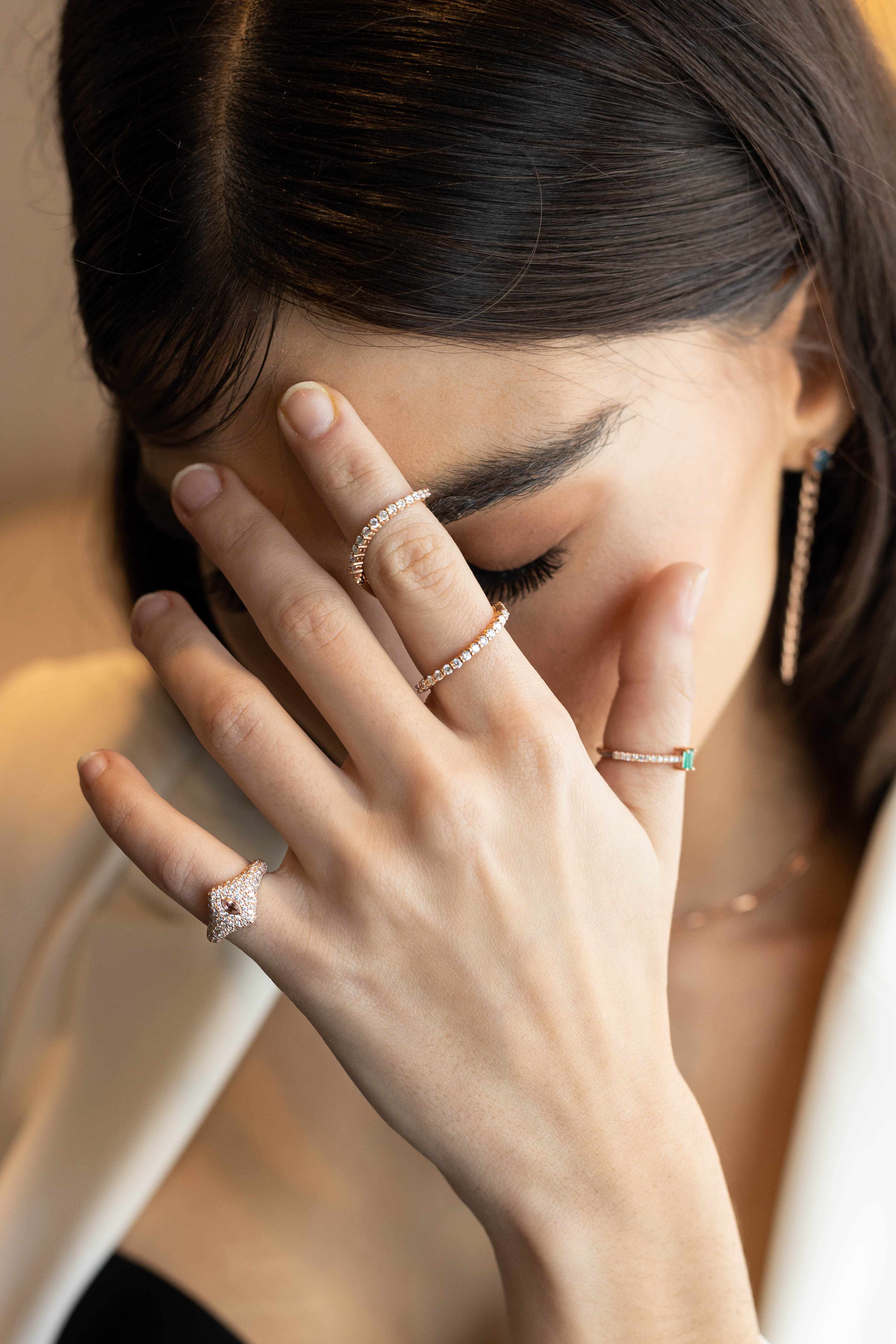 Marquise Diamond Signet Ring