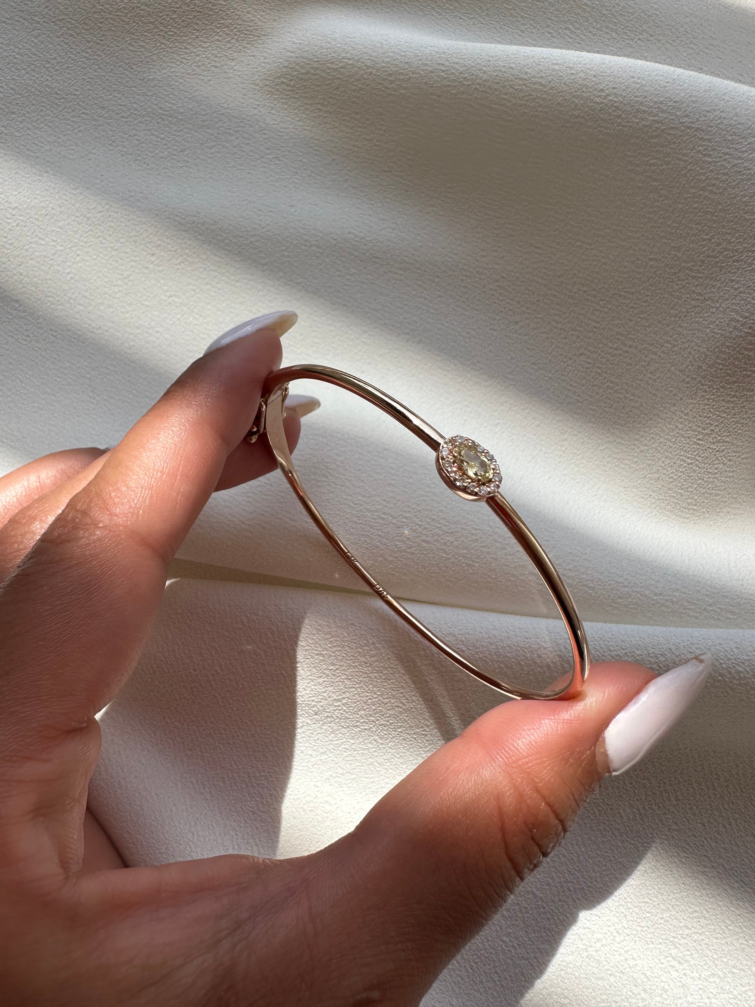 Sapphire Oval Bangle