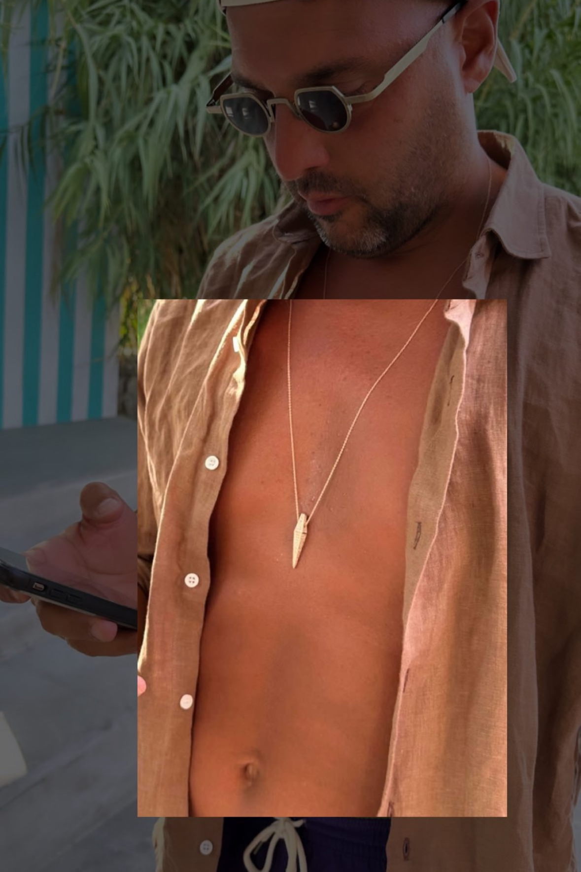 Geomatric Diamond Necklace
