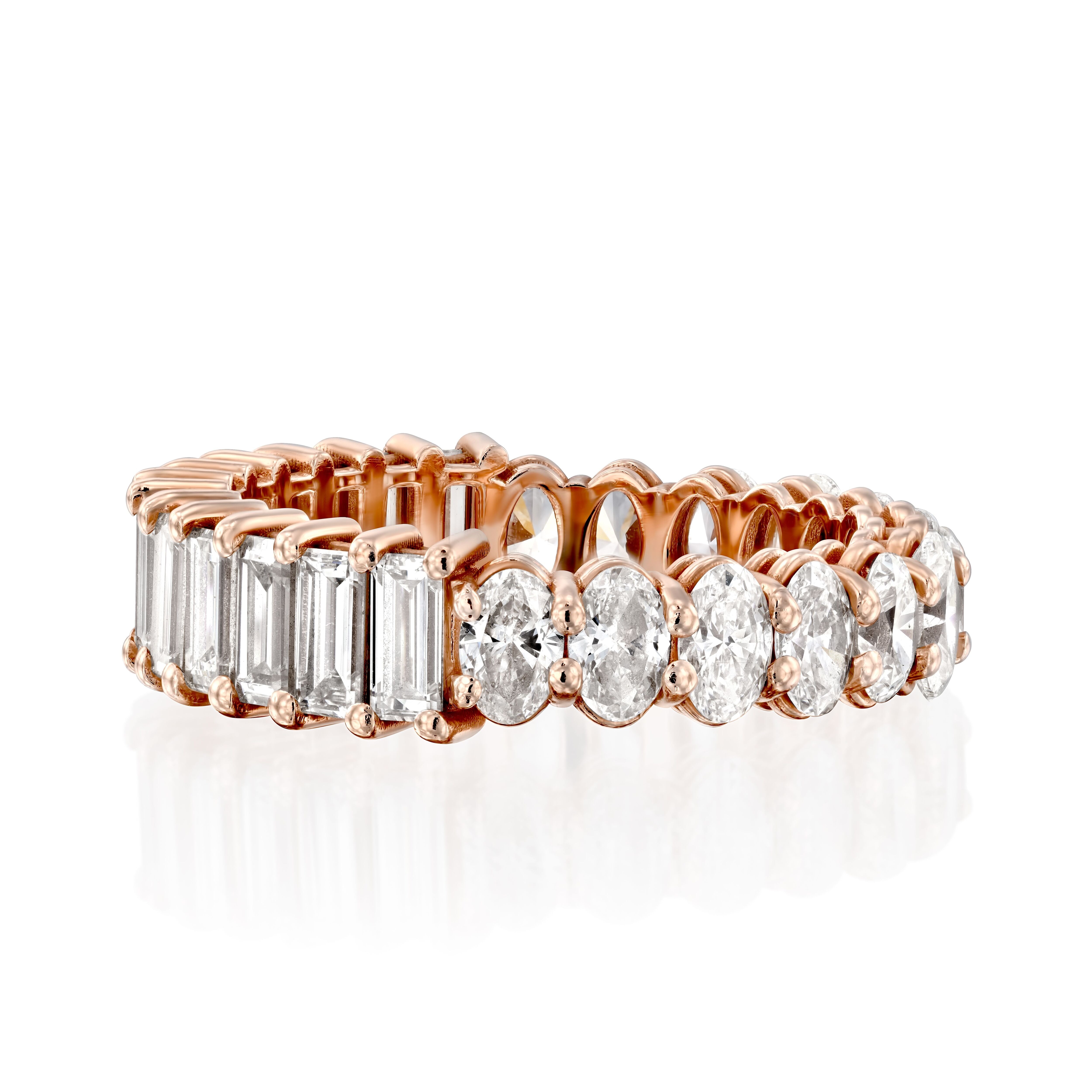 Eternity Oval-Baguette Diamond Band
