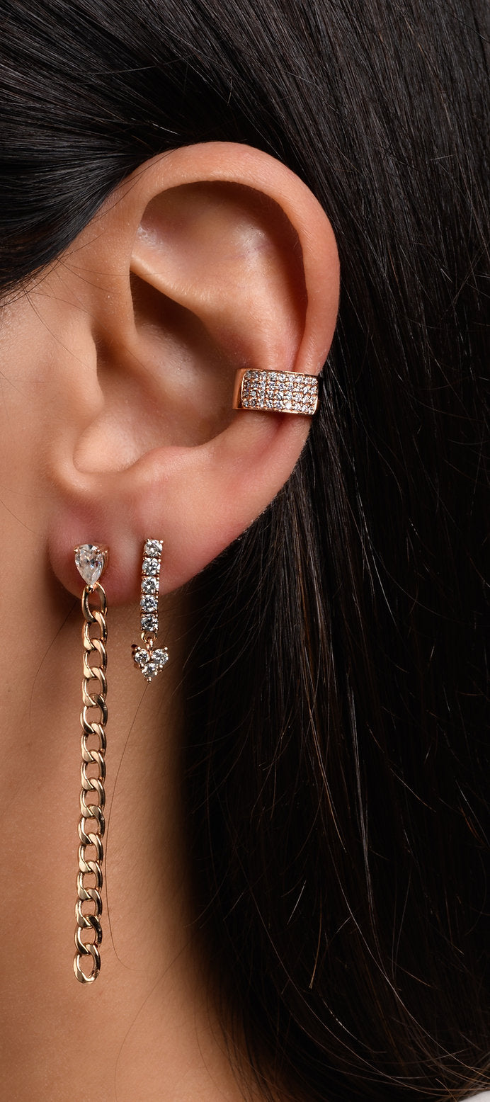 Pear Shape Diamond Earring