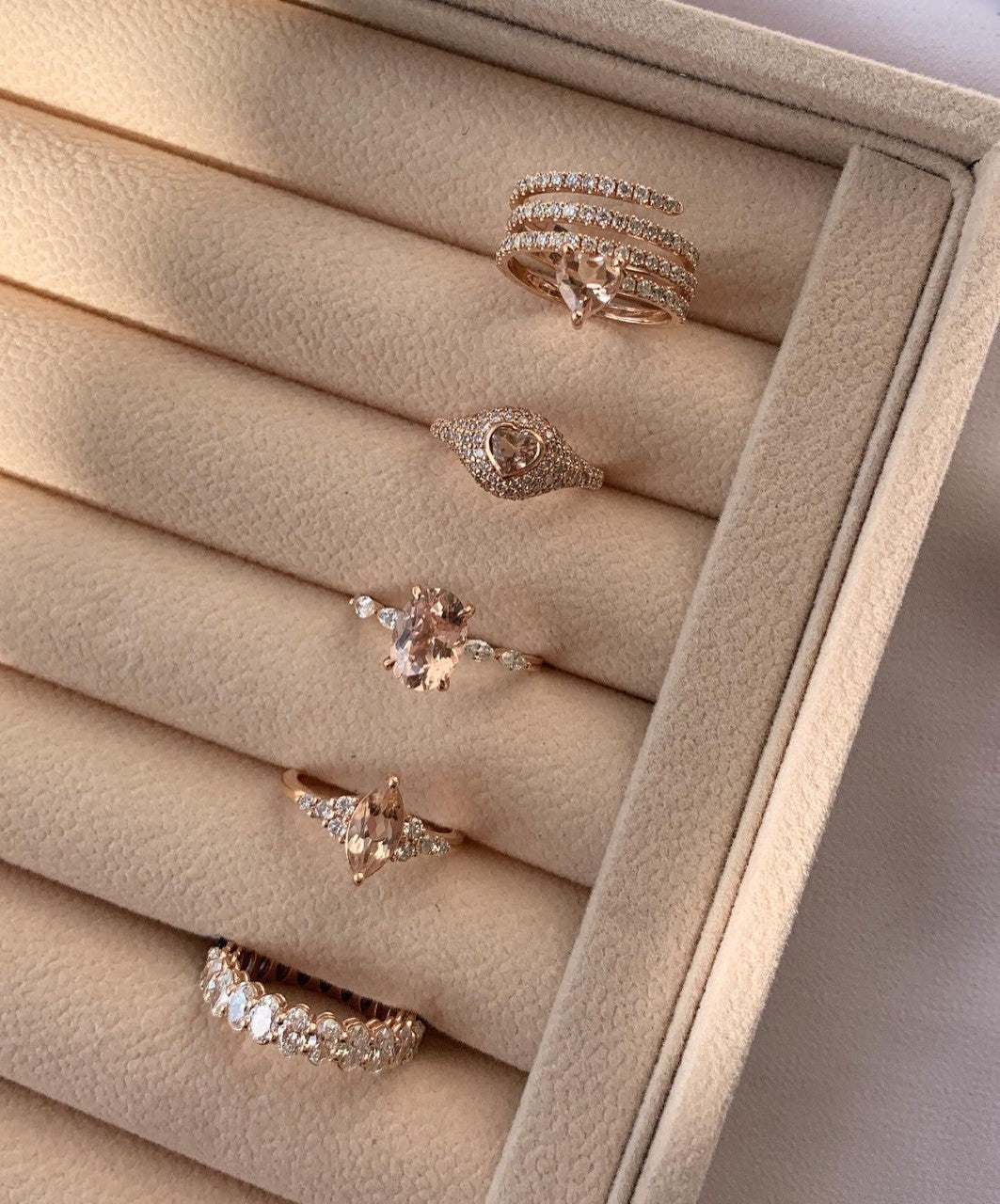 Oval Morganite Diamond Ring