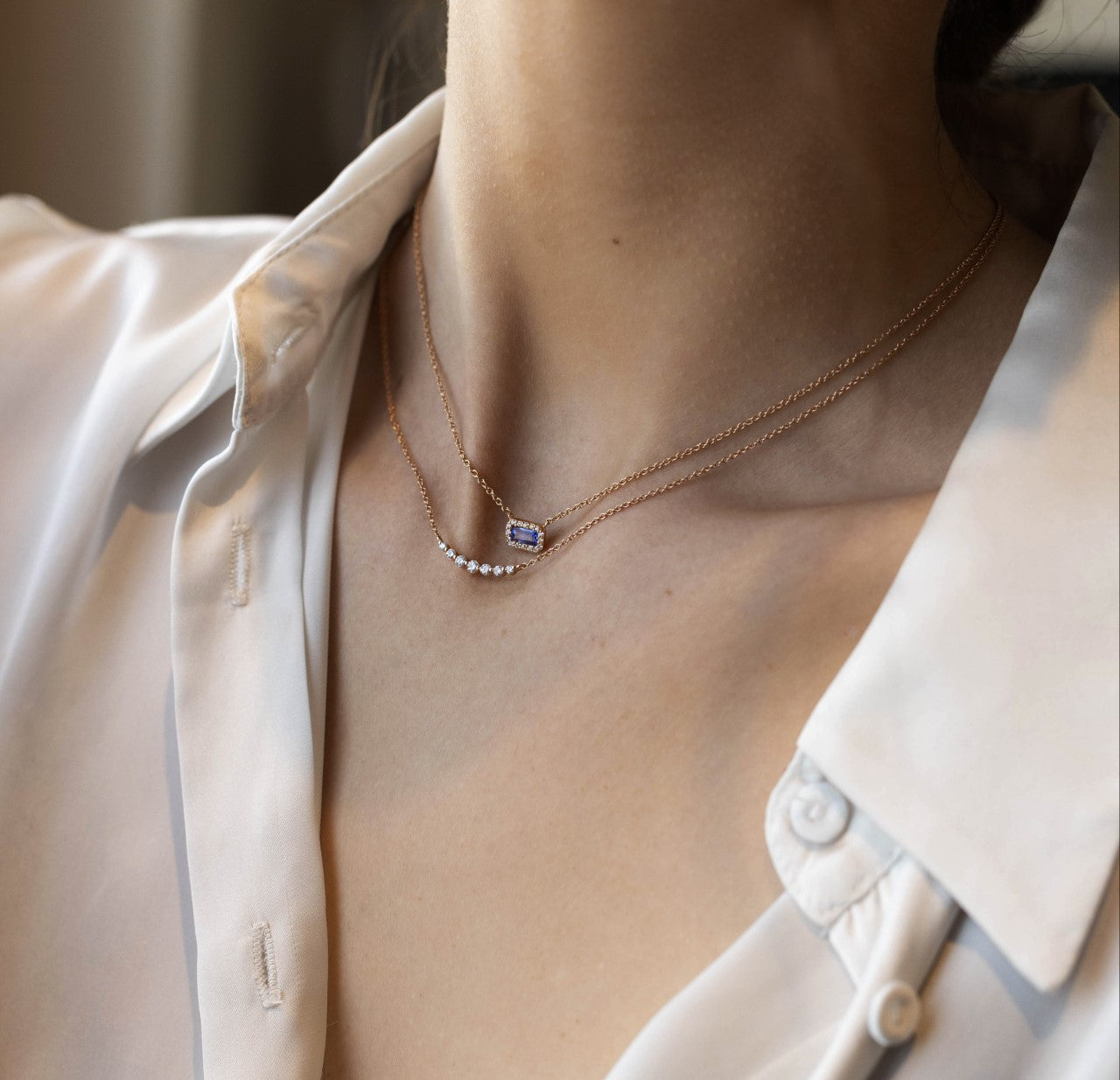 Degrade Diamond Necklace